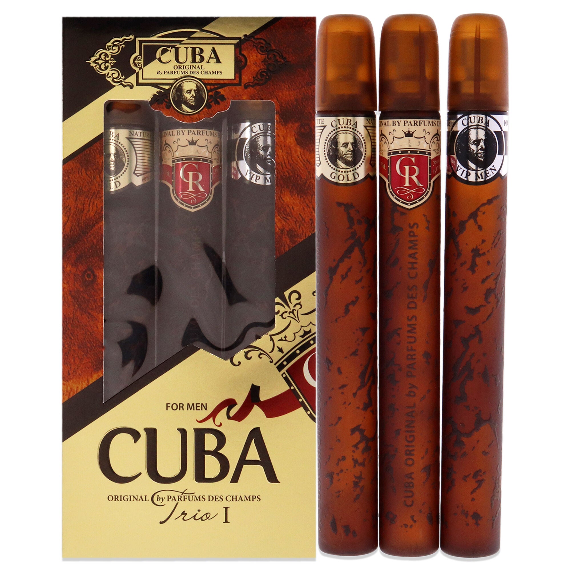 Cuba Trio 1 by Cuba for Men - 3 Pc Gift Set 1.17oz Cuba Gold EDT Spray, 1.17oz Cuba Royal EDT Spray, 1.17oz Cuba VIP EDT Spray, , alternate image number 5