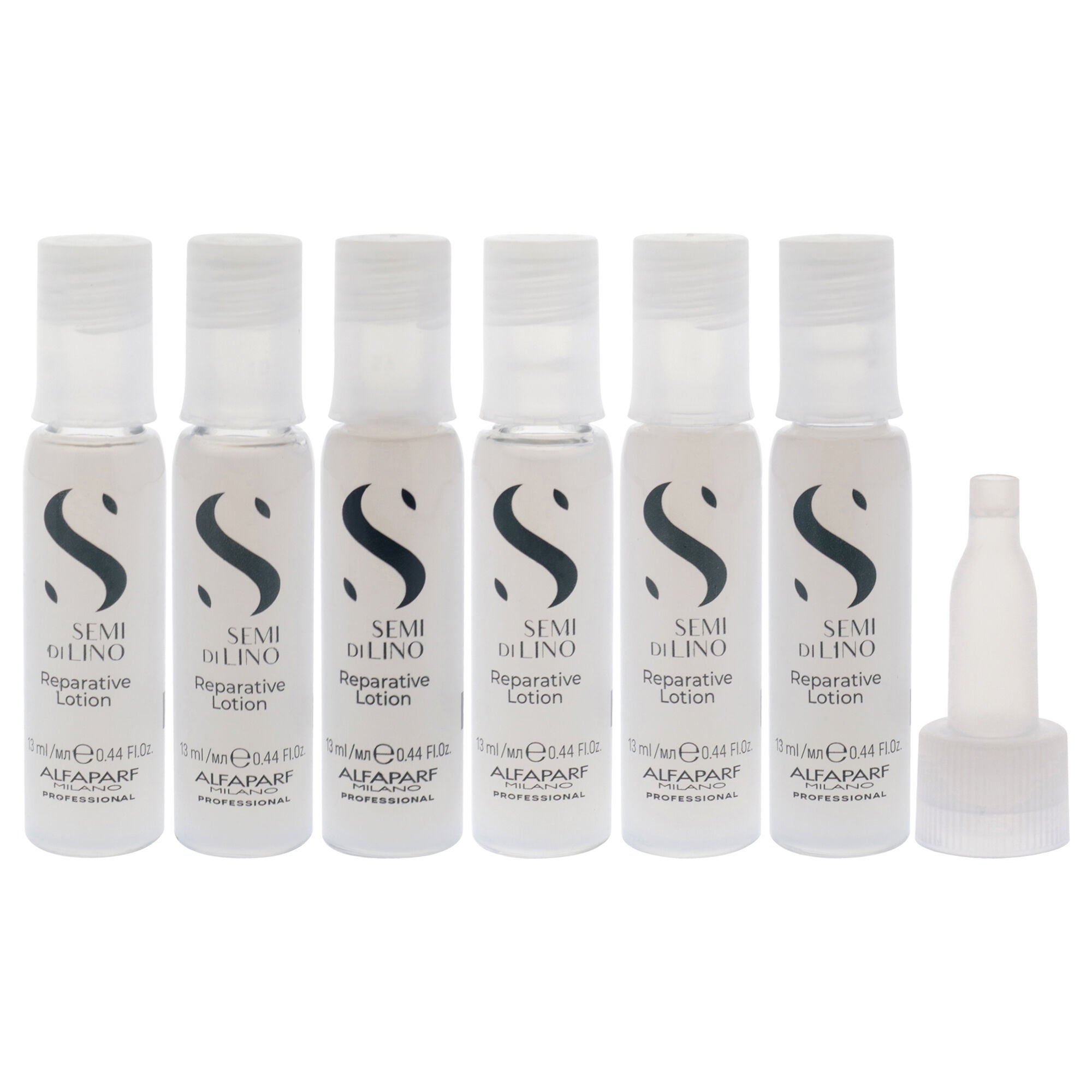 Semi Di Lino Reconstruction Reparative Lotion by Alfaparf Milano for Unisex - 6 x 0.44 oz Lotion, See Description, alternate image number 4