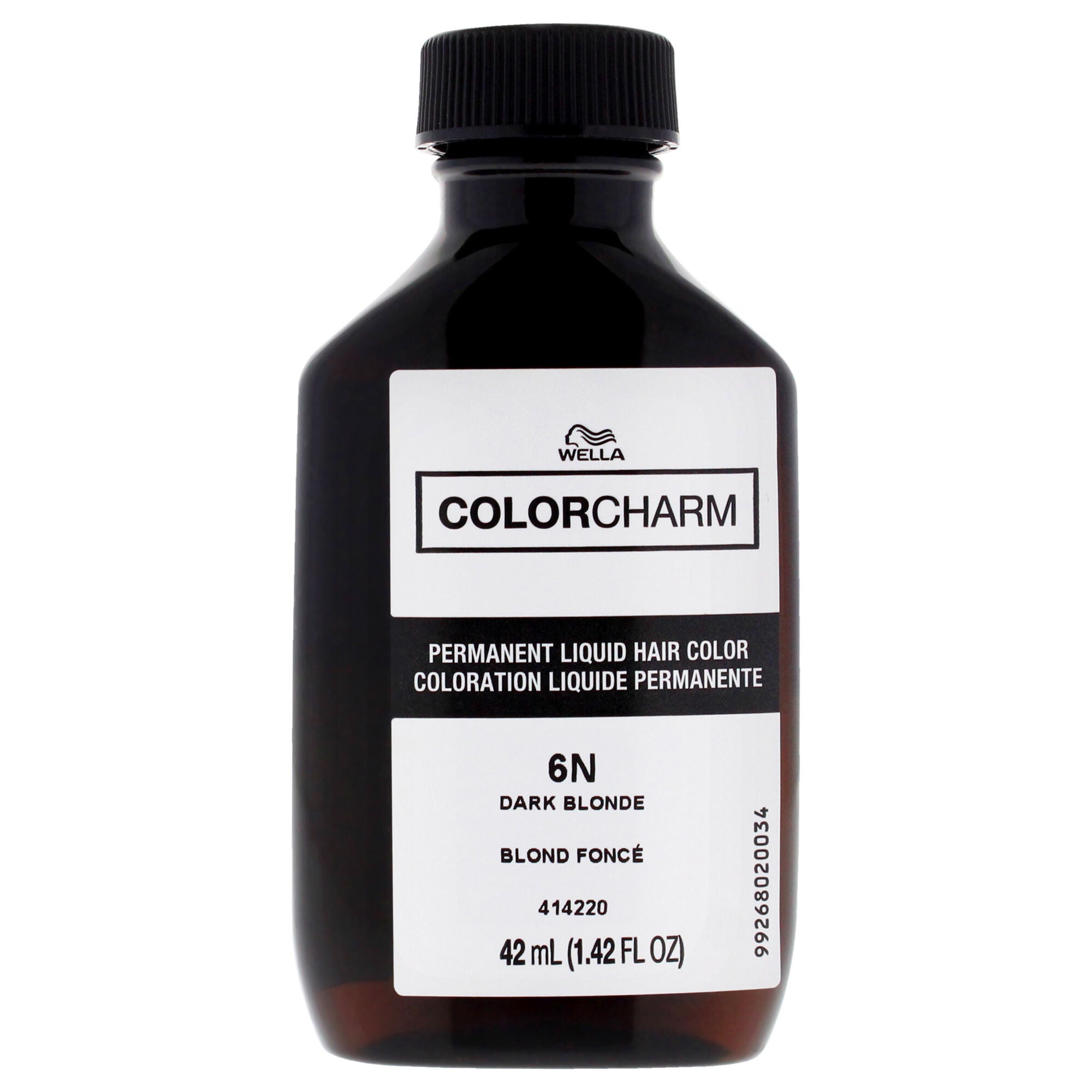 Color Charm Permanent Liquid Hair Color - 6N Dark Blonde by Wella for Unisex - 1.42 oz Hair Color, See Description, alternate image number 1