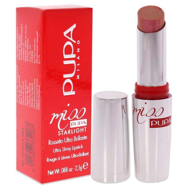 Miss Pupa Starlight Ultra-shiny - 701 Sweet Kate by Pupa Milano for Women - 0.88 oz Lipstick, NA, alternate image number null