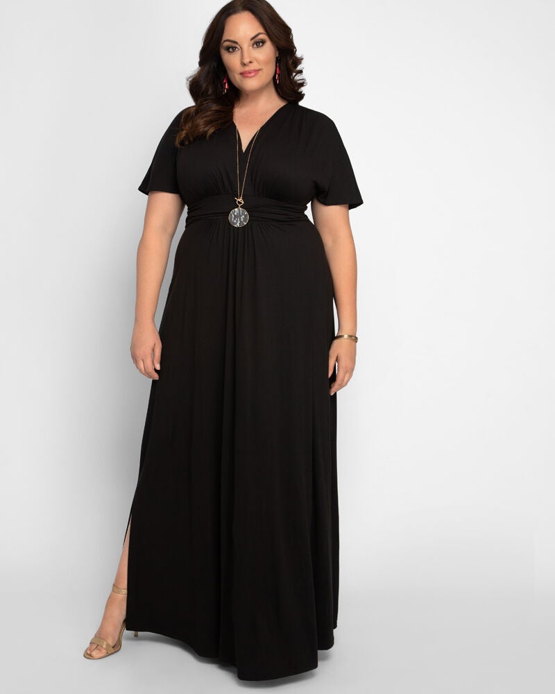 Vienna Maxi Dress, Black Noir, alternate image number 1