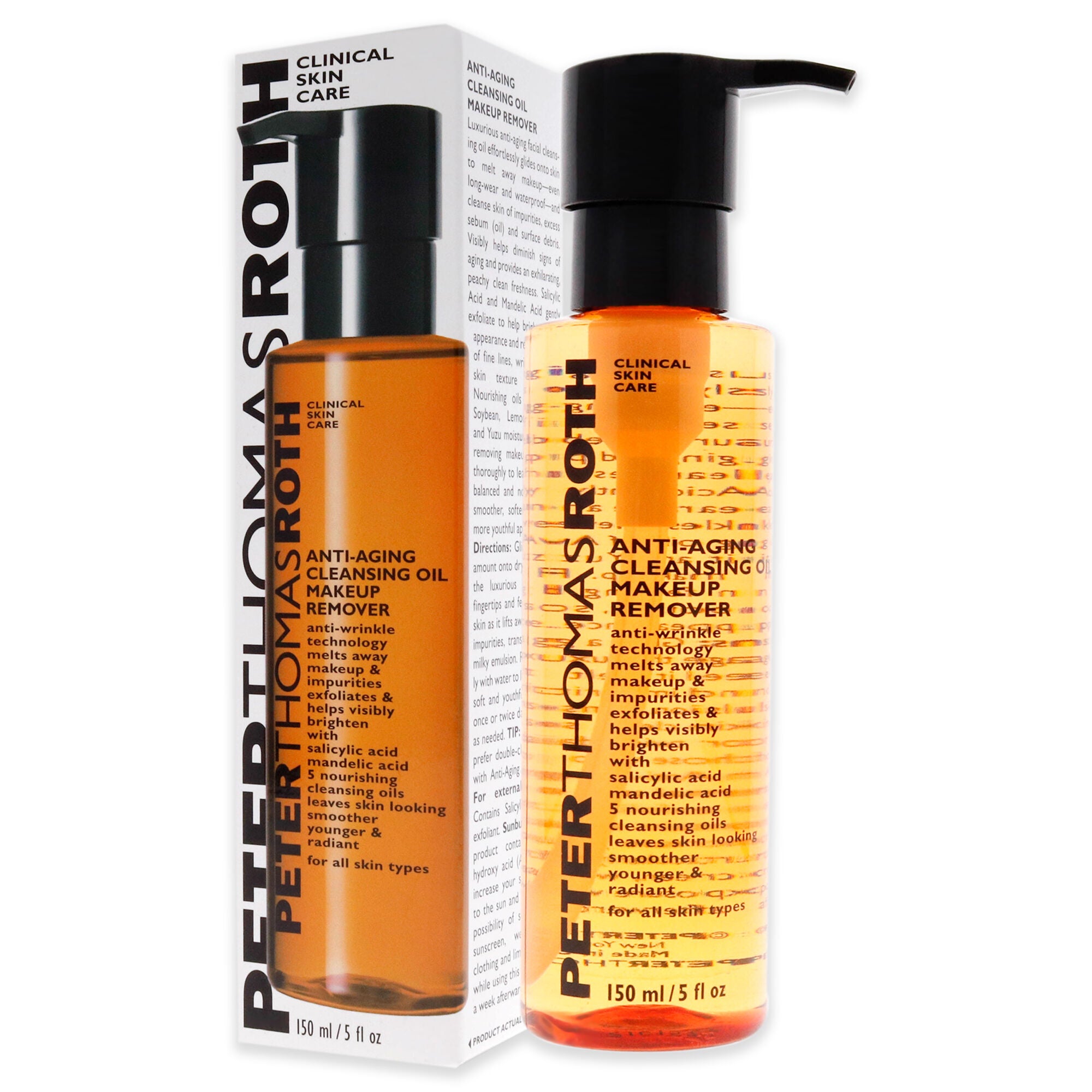 Anti-Aging Cleansing Oil Makeup Remover by Peter Thomas Roth for Unisex - 5 oz Makeup Remover, See Description, alternate image number 3
