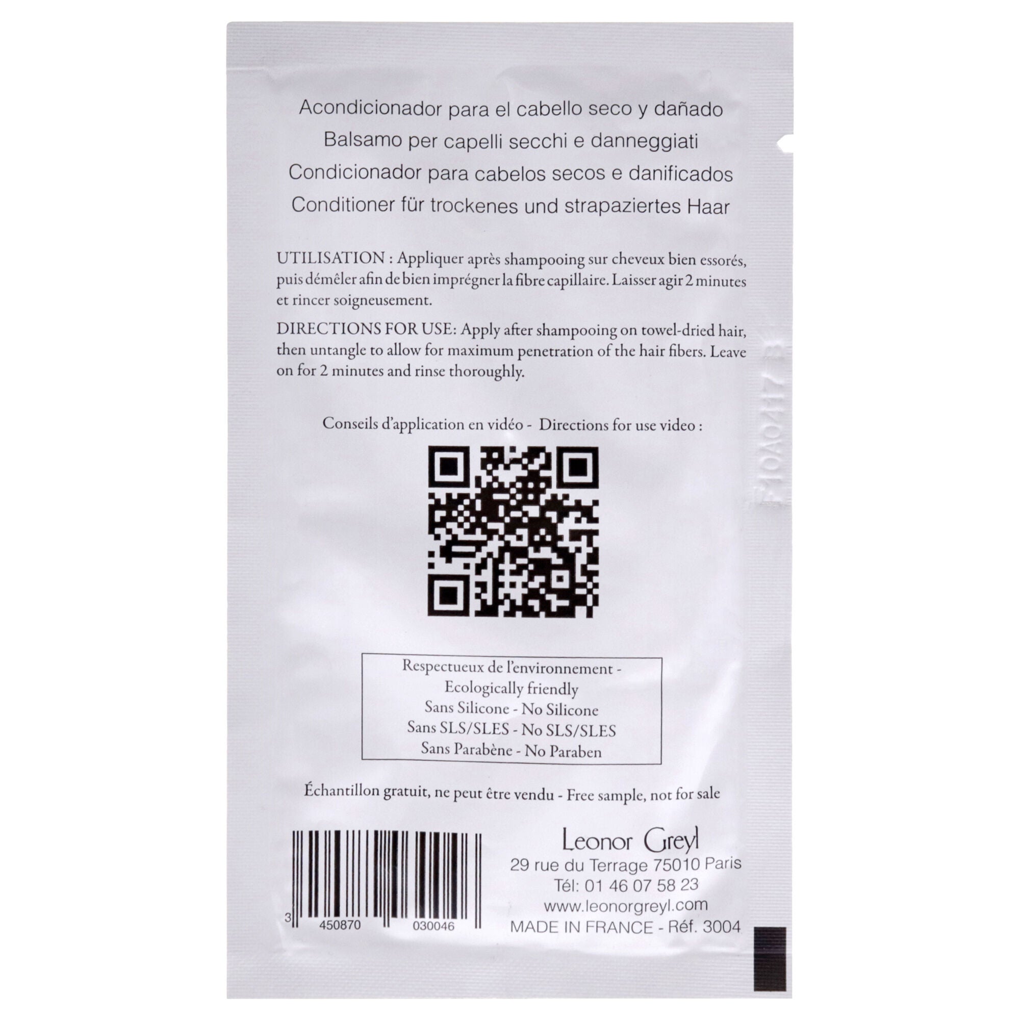 Creme Regeneratrice Conditioner by Leonor Greyl for Unisex - 14 ml Conditioner, See Description, alternate image number 2