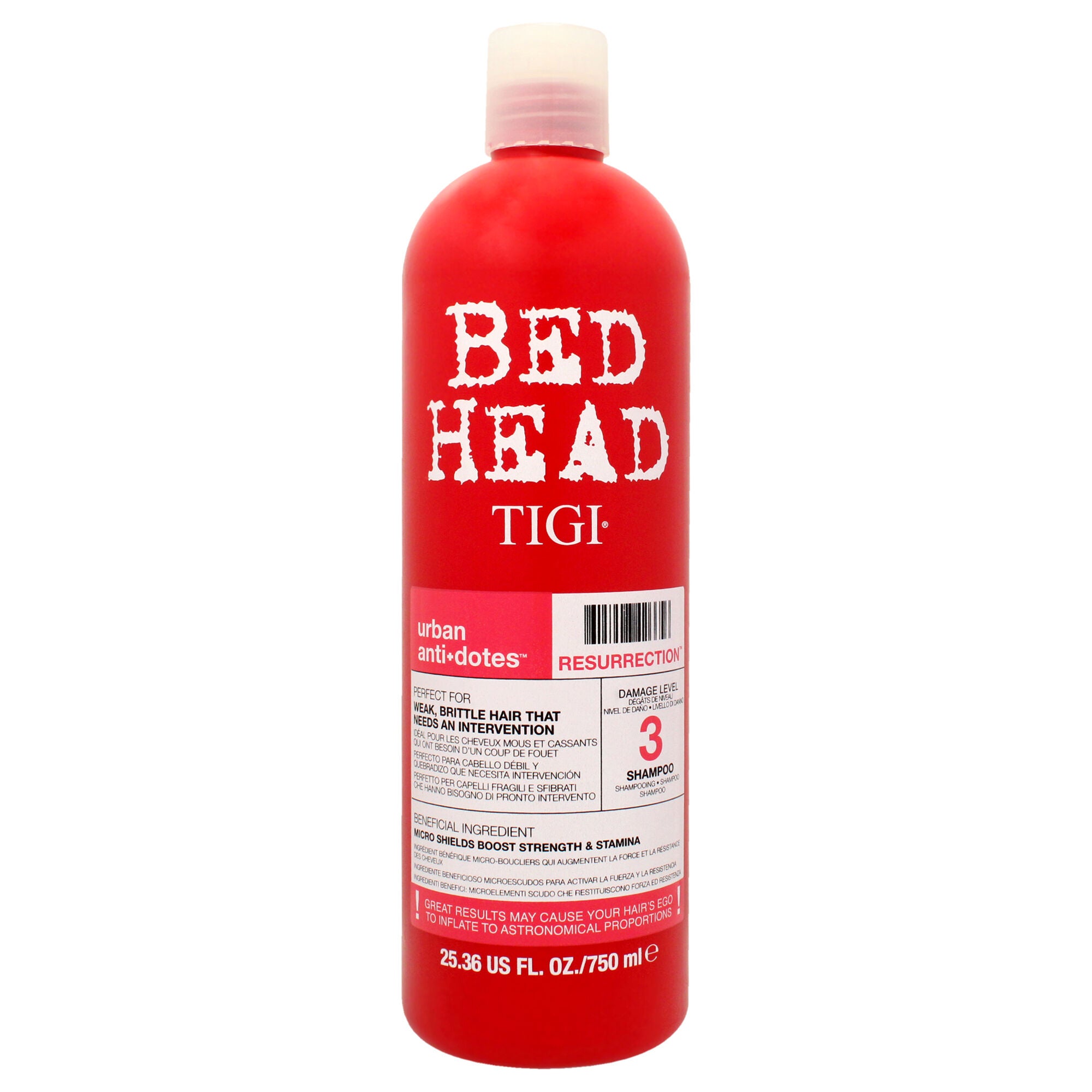 Bed Head Urban Antidotes Resurrection Shampoo by TIGI for Unisex - 25.36 oz Shampoo, See Description, hi-res image number 0