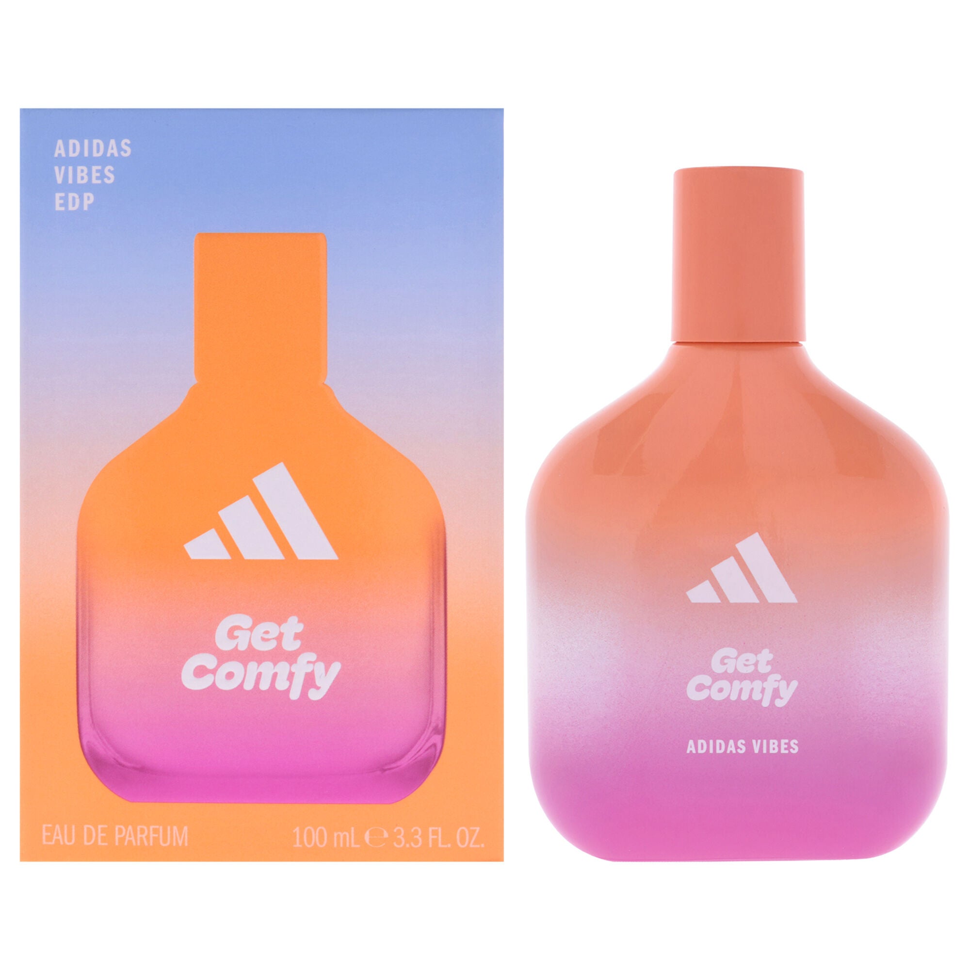Adidas Vibes - Get Comfy by Adidas for Unisex - 3.3 oz EDP Spray, Clear, hi-res image number 0