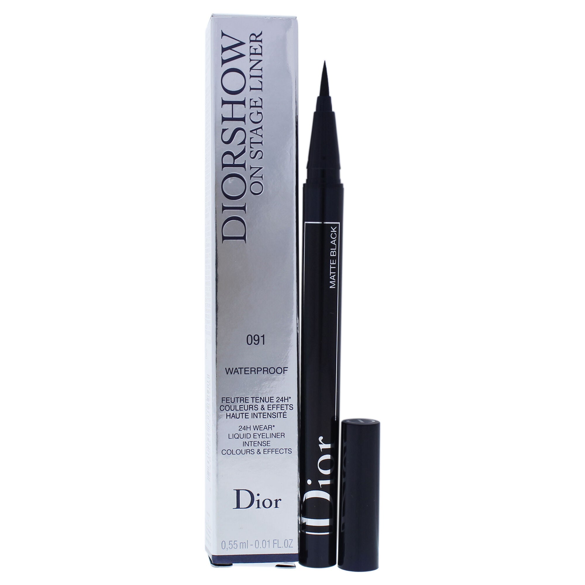 Diorshow On Stage Liquid Eyeliner Waterproof - 091 Matte Black by Christian Dior for Women - 0.01 oz Eyeliner, See Description, hi-res image number 0