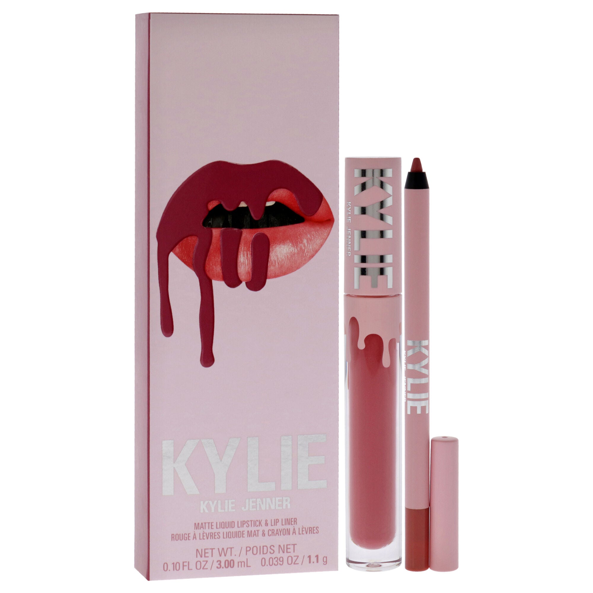 Matte Lip Kit - 302 Snow Way Bae by Kylie Cosmetics for Women - 2 Pc 0.10oz Matte Liquid Lipstick, 0.039oz Lip Liner, , alternate image number 7
