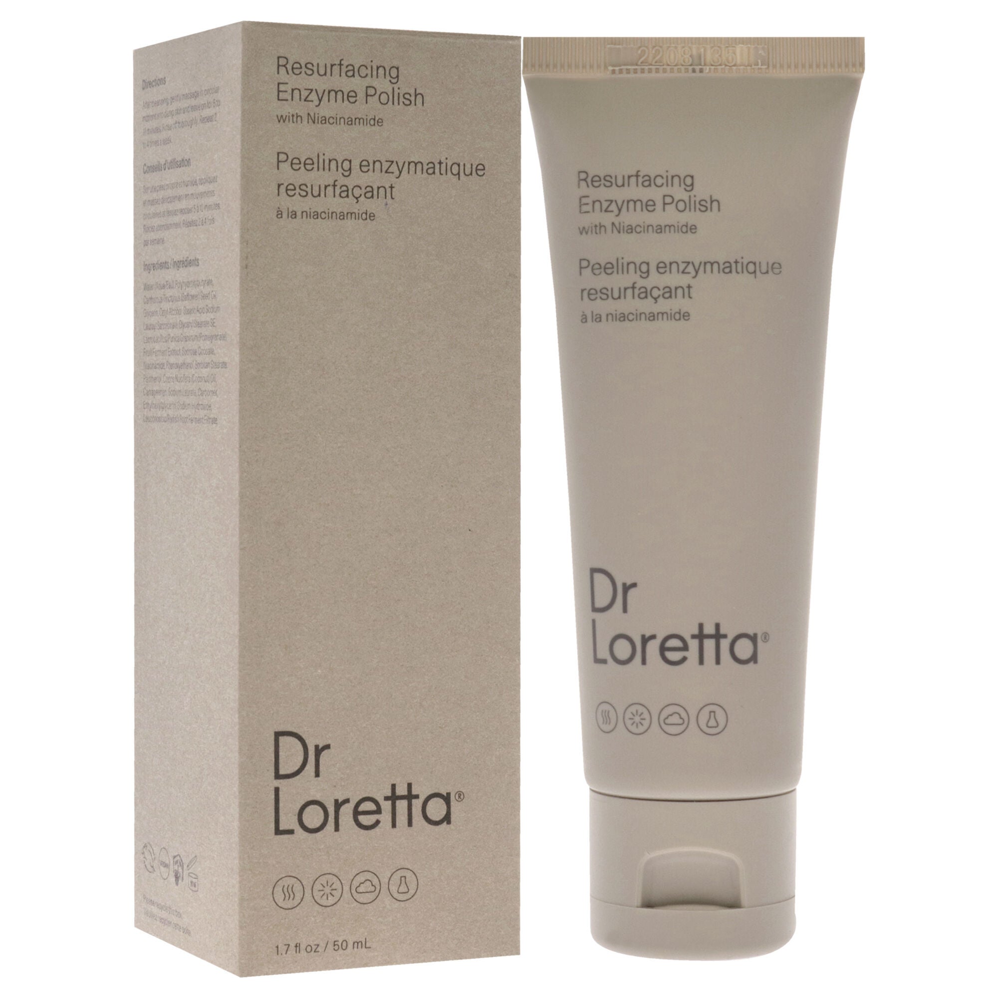 Resurfacing Enzyme Polish by Dr. Loretta for Unisex - 1.7 oz Cleanser, Brown, alternate image number 2