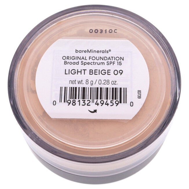 Original Foundation SPF 15 - 09 Light Beige by bareMinerals for Women - 0.28 oz Foundation, , alternate image number null