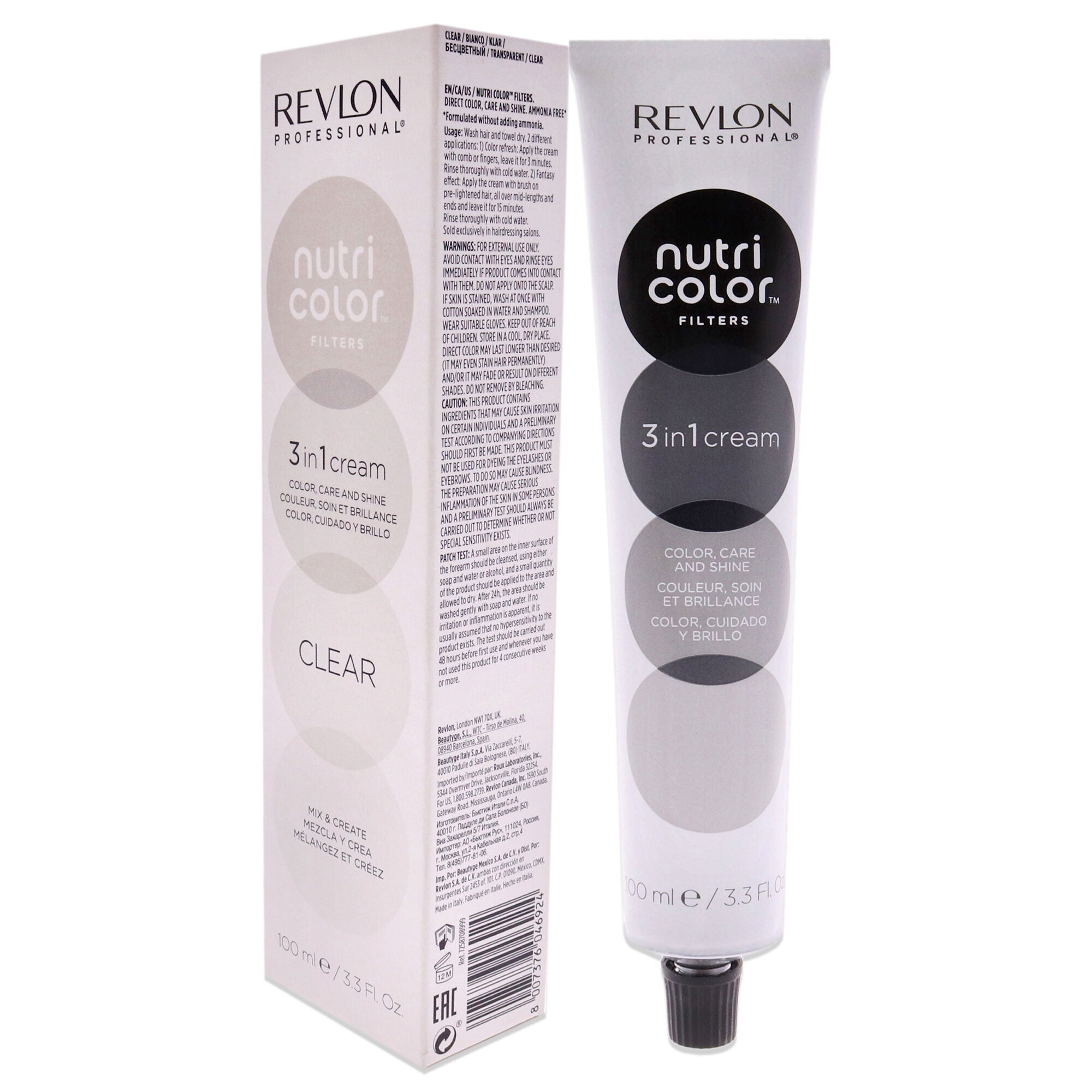 Nutri Color Cream - Clear by Revlon for Unisex - 3.3 oz Hair Color, See Description, alternate image number 2