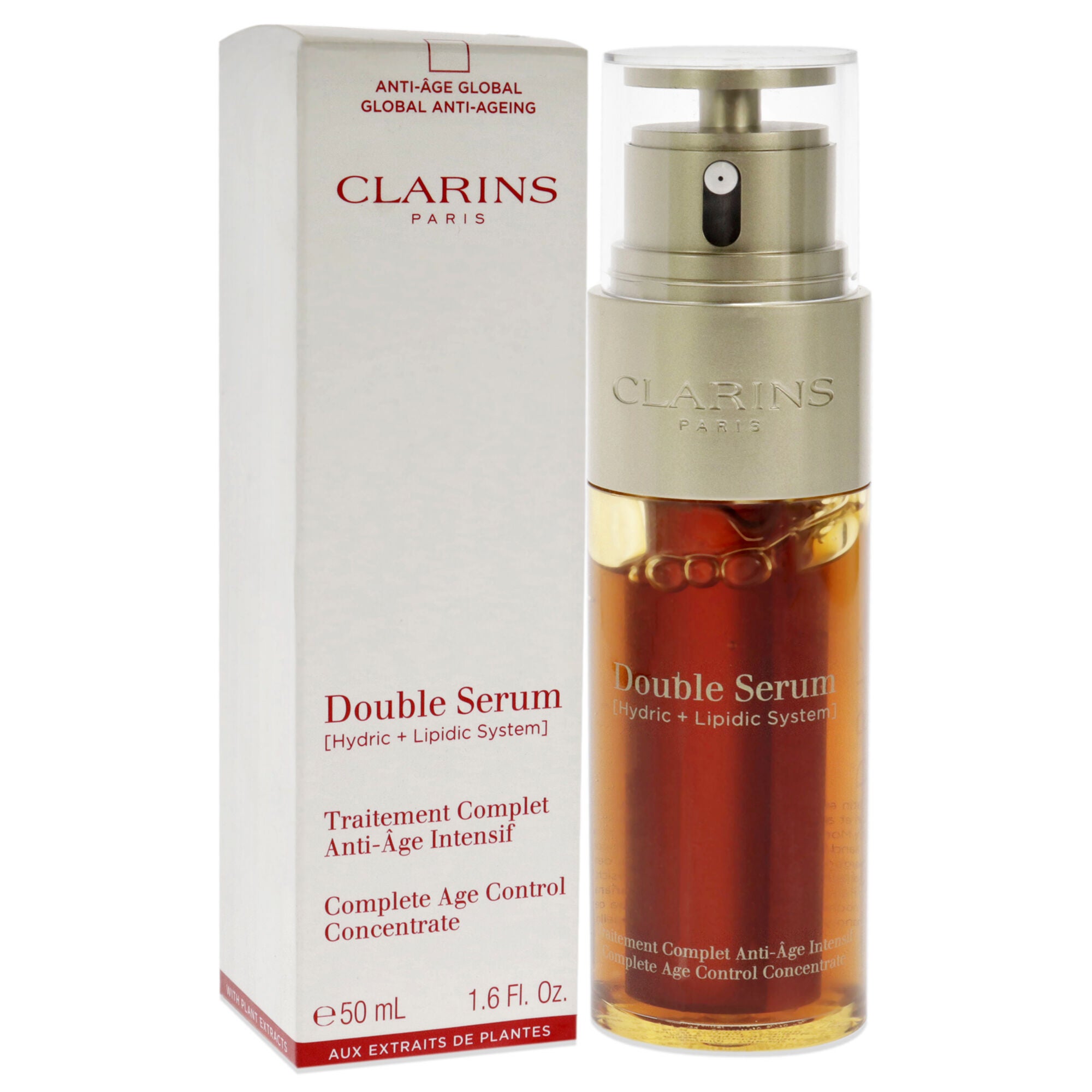 Double Serum Complete Age Control Concentrate by Clarins for Unisex - 1.6 oz Serum, , alternate image number 6
