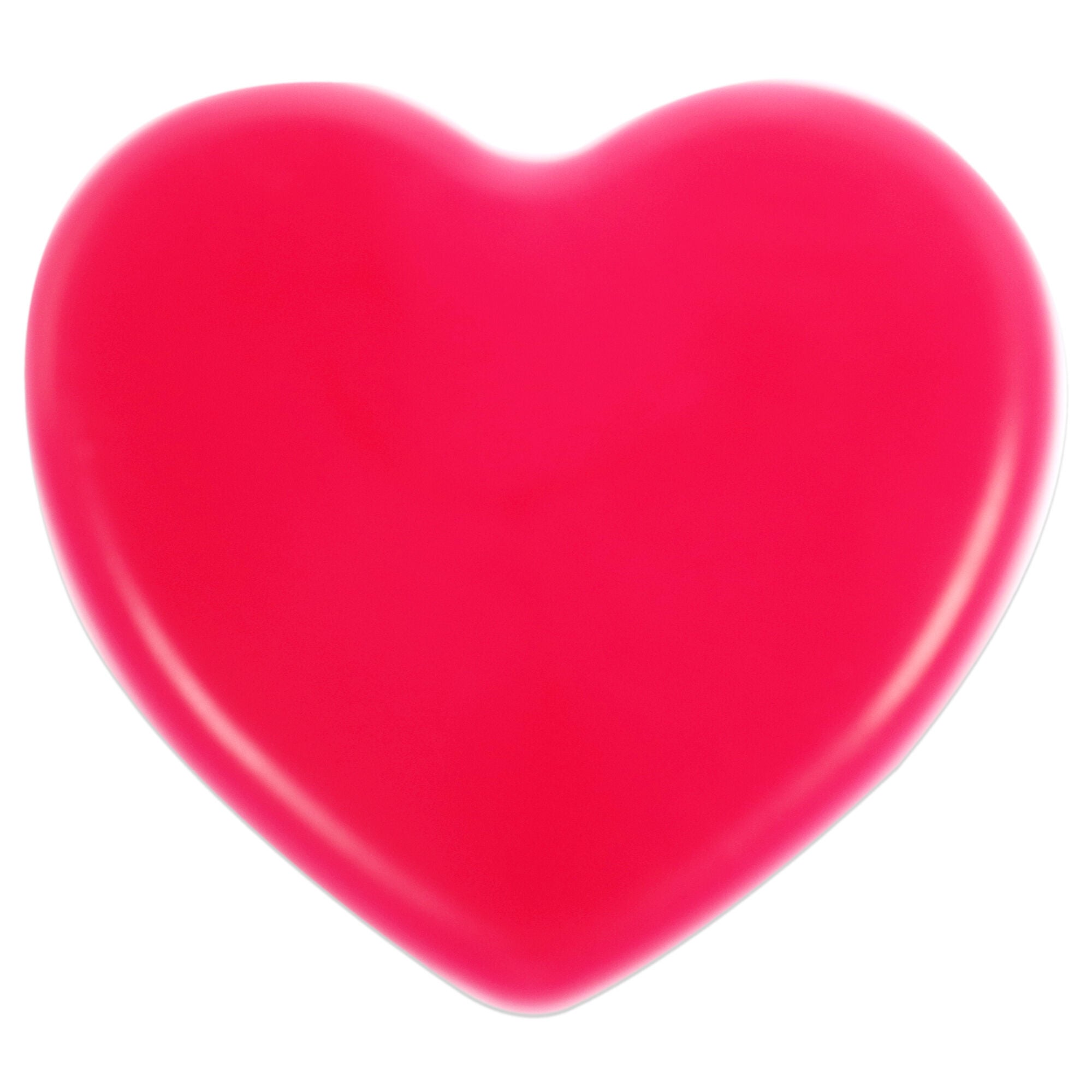 Silicone Heart Puff - Mat Red by Sun Smile for Women - 1 Pc Sponge, See Description, alternate image number 1