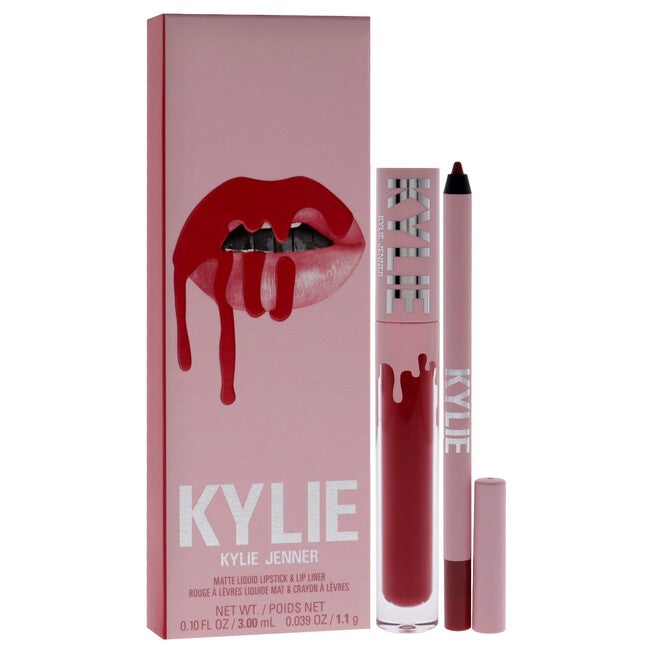 Matte Lip Kit - 401 Victoria by Kylie Cosmetics for Women - 2 Pc 0.10oz Matte Liquid Lipstick, 0.039oz Lip Liner, See Description, alternate image number null