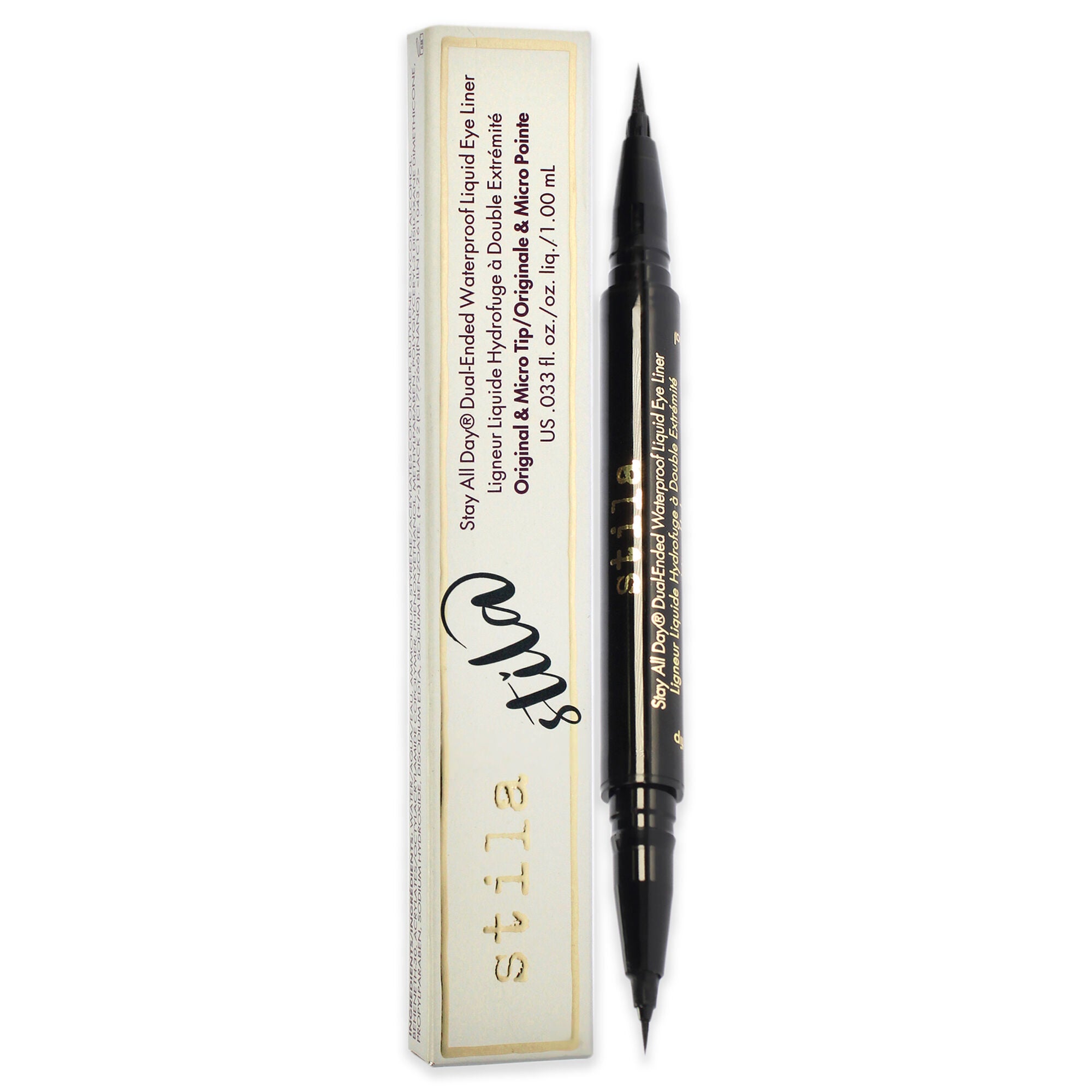 Stay All Day Dual-Ended Waterproof Liquid Eye Liner - Intense Black by Stila for Women - 0.033 oz Eyeliner, , alternate image number 7