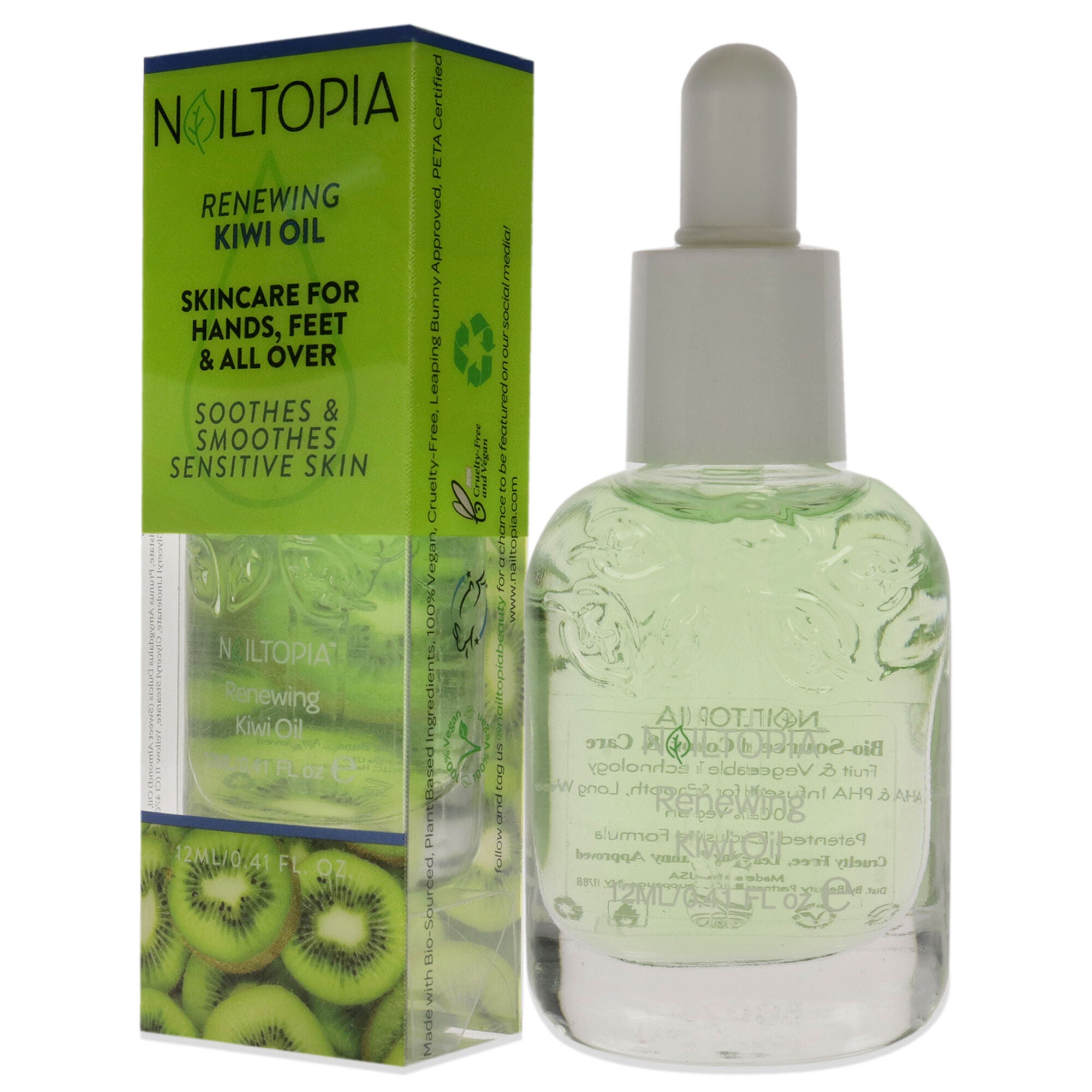 Fresh Soothing and Smoothing Kiwi Oil by Nailtopia for Women - 0.41 oz Nail Oil, , alternate image number 7