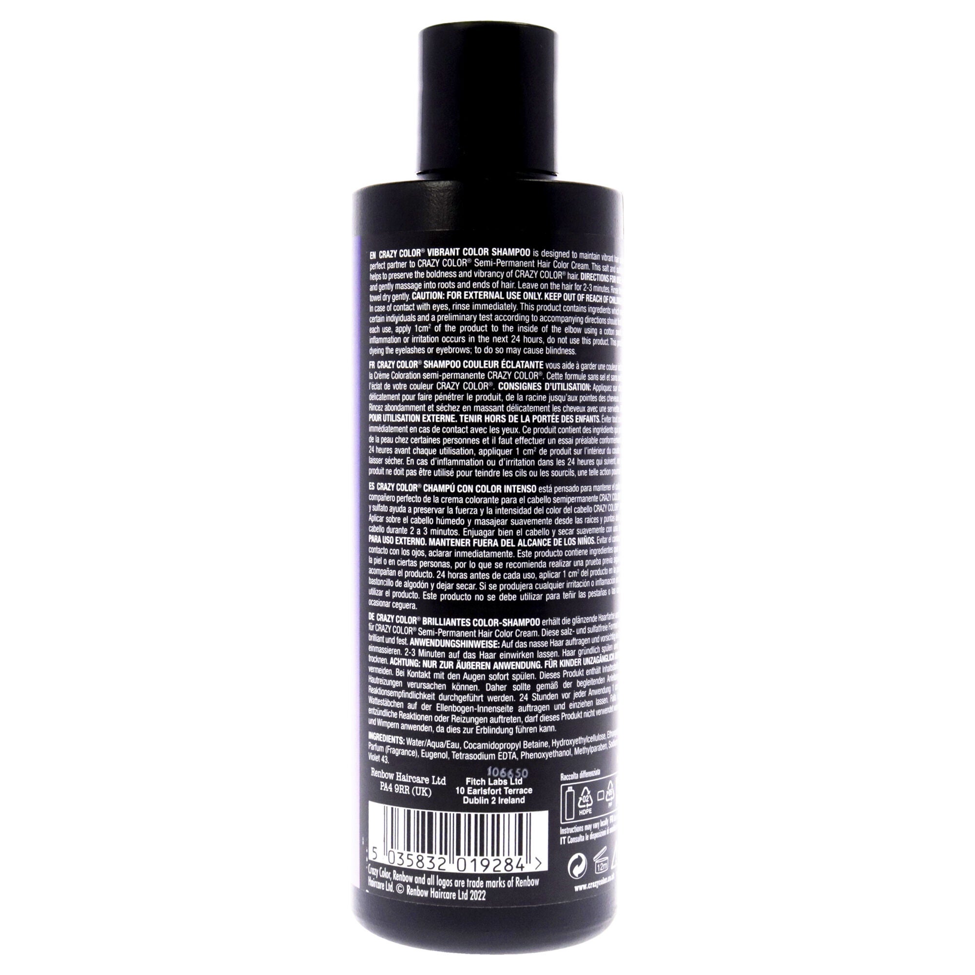 Vibrant Color Shampoo - Purple by Crazy Color for Unisex - 8.45 oz Shampoo, , alternate image number 3