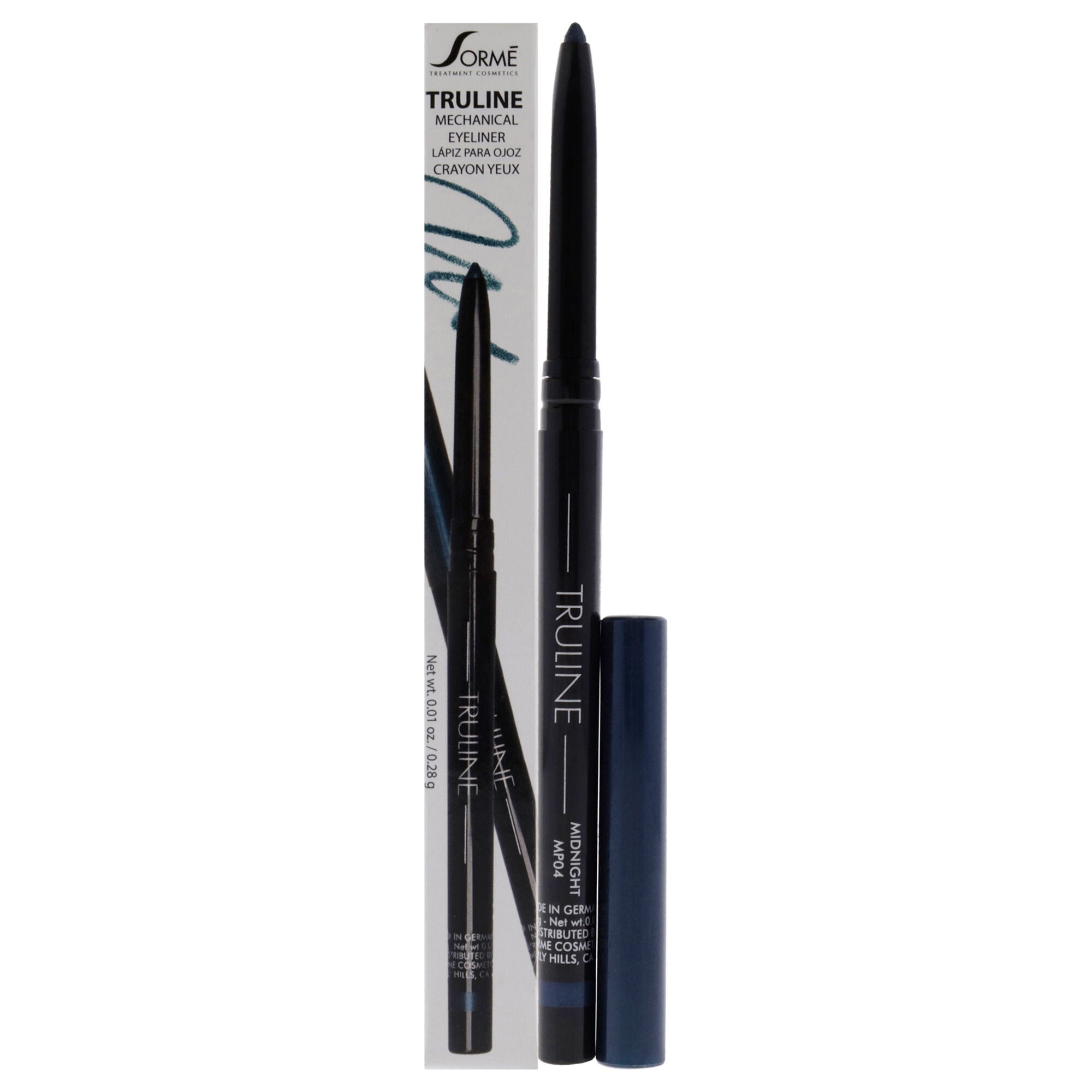 Truline Mechanical Eye Pencil - MP04 Midnight by Sorme Cosmetics for Women - 0.01 oz Eye Pencil, See Description, hi-res image number 0