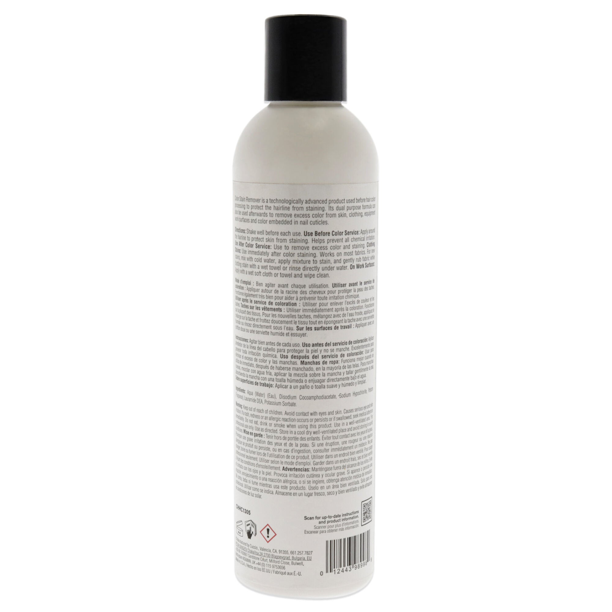 Color Stain Remover Plus Barrier by Cuccio Haircare for Unisex - 8 oz Remover, , alternate image number 3