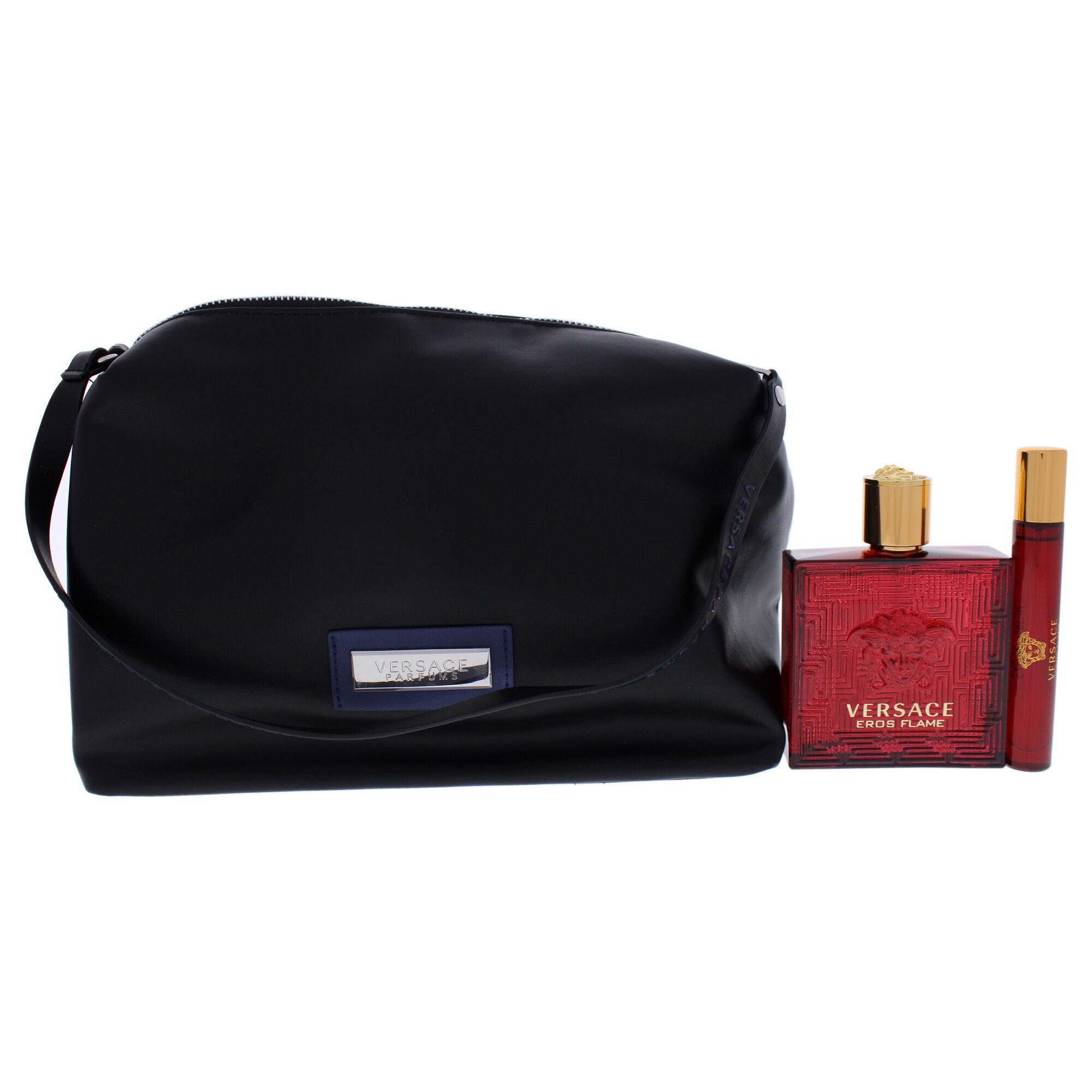 Eros Flame by Versace for Men - 3 Pc Gift Set 3.4oz EDP Spray, 0.3oz EDP Spray, Trousse Man, See Description, alternate image number 4