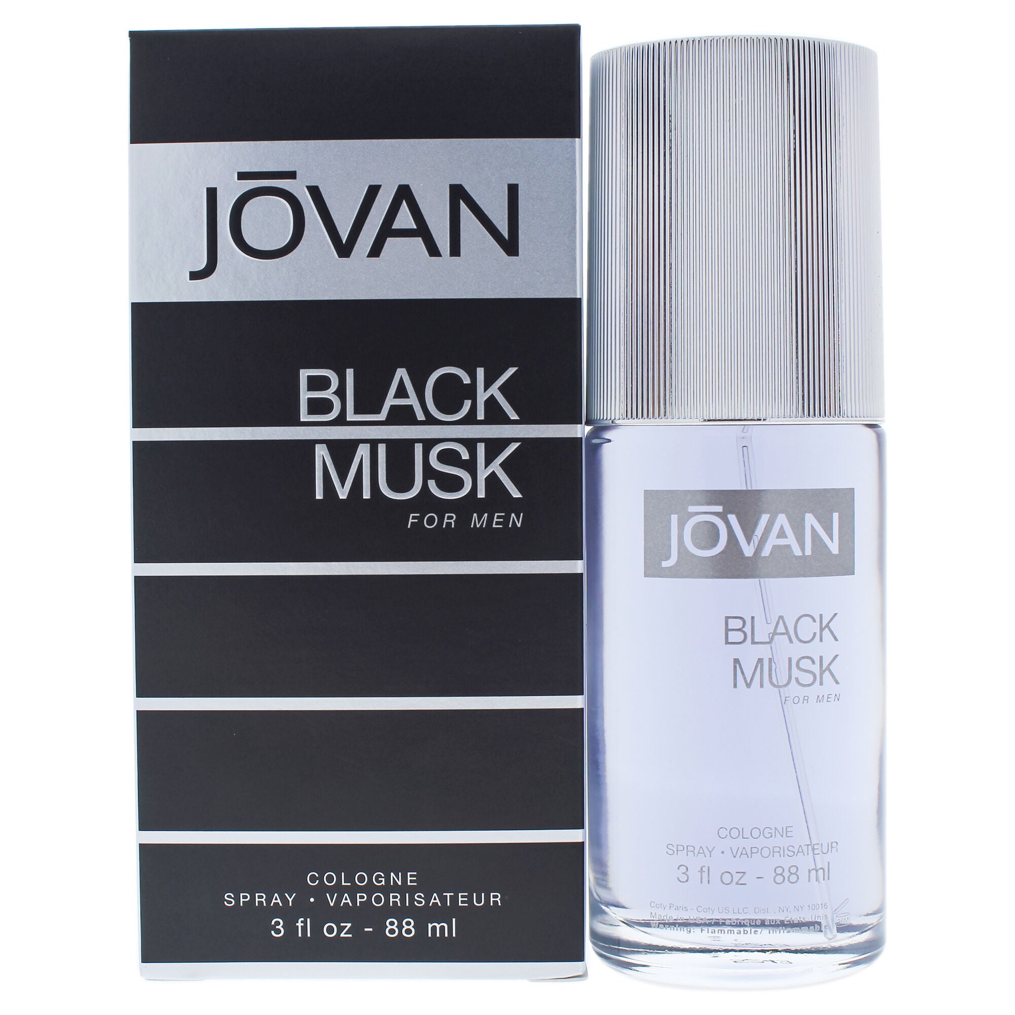Jovan Black Musk by Jovan for Men - 3 oz Cologne Spray, See Description, hi-res image number 0