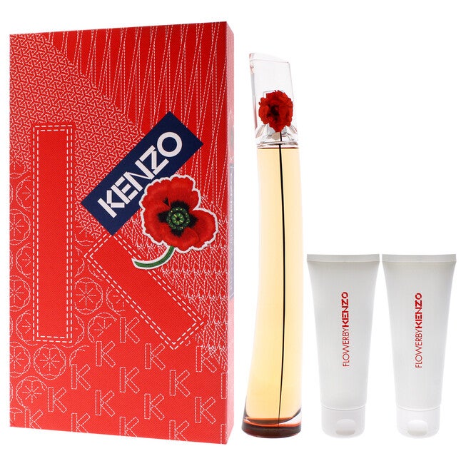 Flower LAbsolue by Kenzo for Women - 3 Pc Gift Set 3.3oz EDP Spray, 2 x 2.5oz Body Cream, NA, alternate image number null