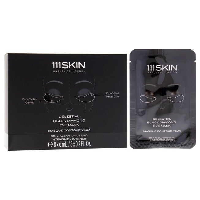 Celestial Black Diamond Eye Mask by 111Skin for Unisex - 8 Pc Mask, NA, alternate image number null