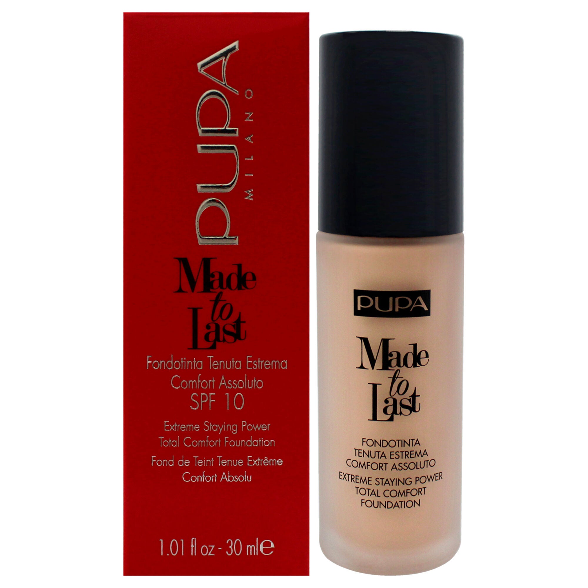Made to Last Extreme Staying Power Foundation SPF 30 - 020 Light Beige by Pupa Milano for Women - 1.01 oz Foundation, See Description, hi-res image number 0