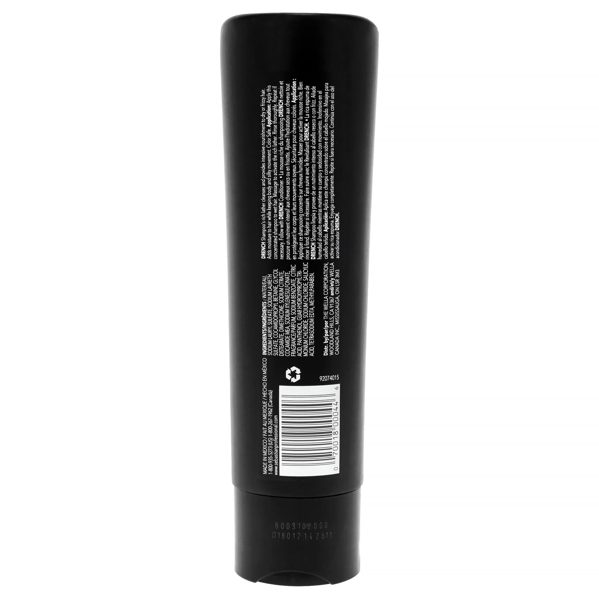 Drench Moisturizing Shampoo by Sebastian for Unisex - 8.4 oz Shampoo, See Description, alternate image number 2