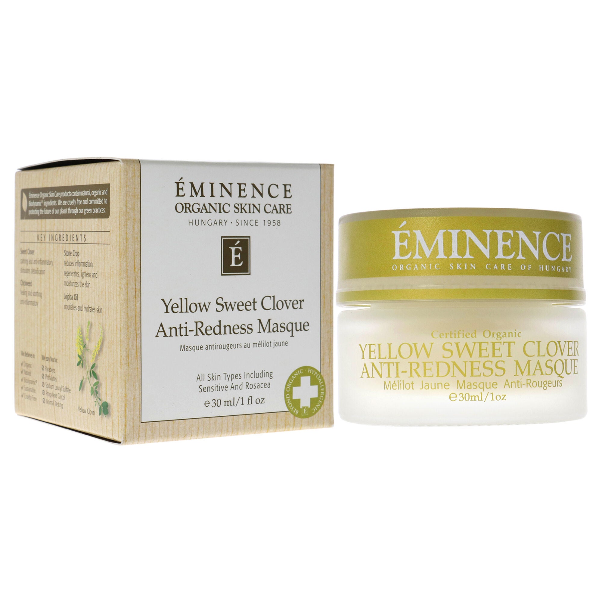 Yellow Sweet Clover Anti-Redness Masque by Eminence for Unisex - 1 oz Mask, , alternate image number 7