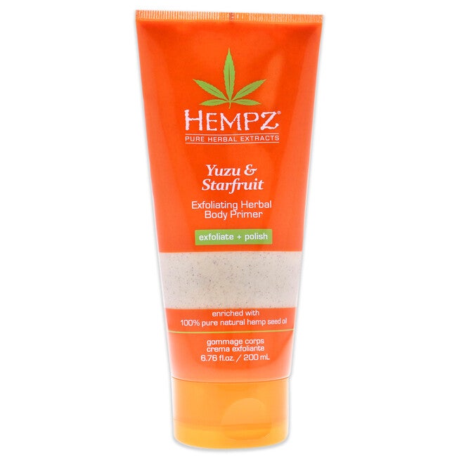 Yuzu and Starfruit Exfoliating Herbal Body Primer by Hempz for Unisex - 6.76 oz Exfoliator, , alternate image number 4