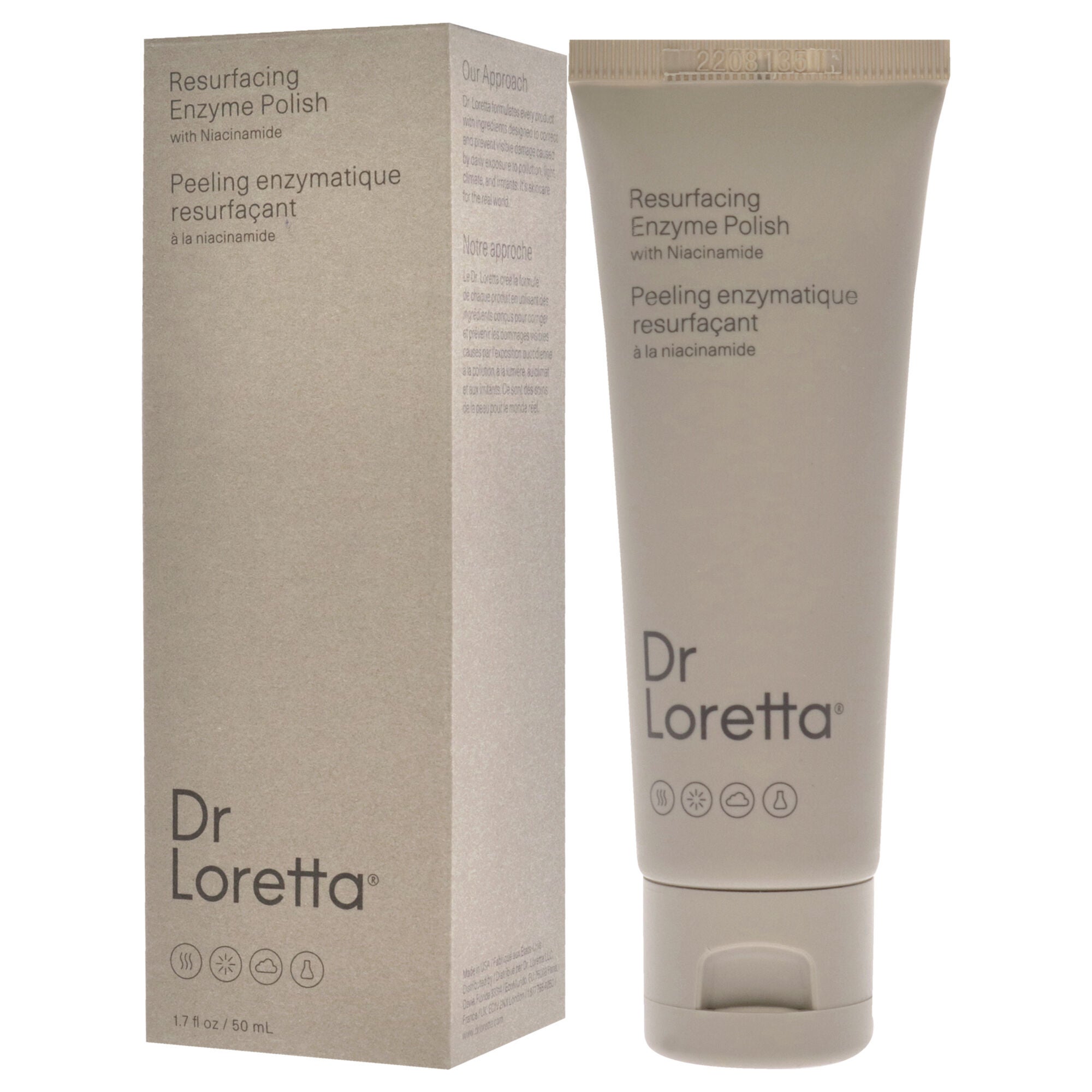 Resurfacing Enzyme Polish by Dr. Loretta for Unisex - 1.7 oz Cleanser, Brown, alternate image number 3