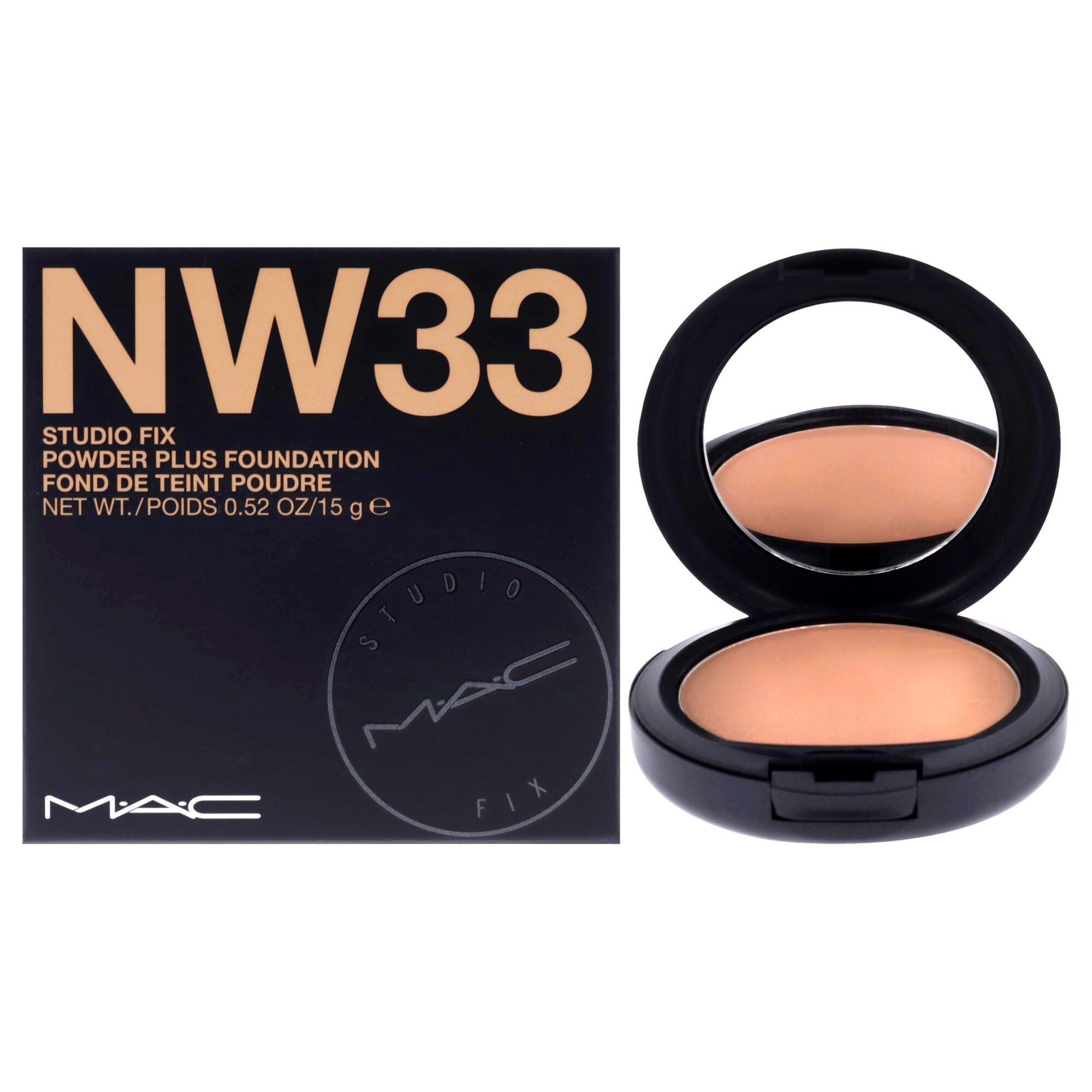 Studio Fix Powder Plus Foundation - NW33 by MAC for Women - 0.52 oz Foundation, See Description, hi-res image number 0