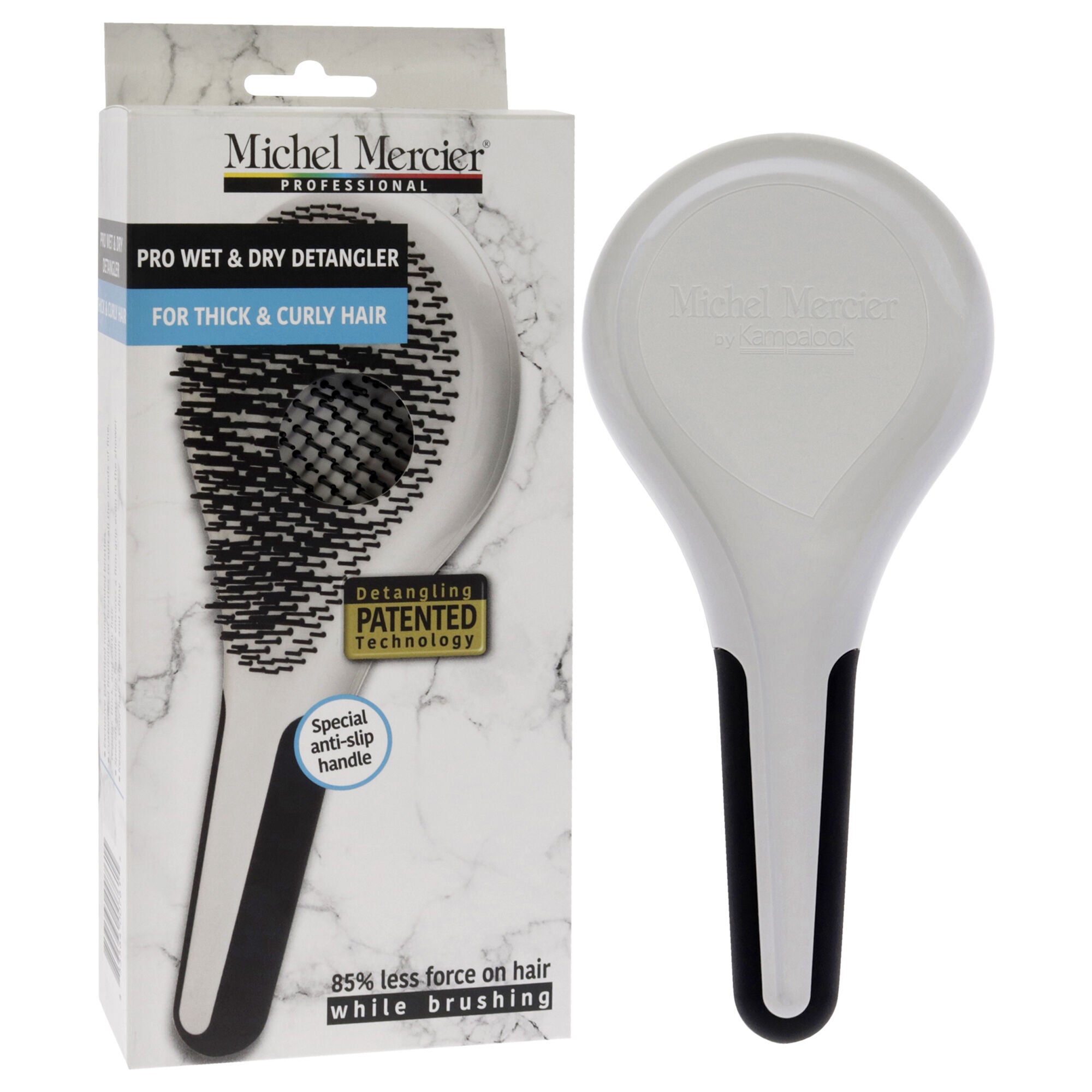 Pro Wet and Dry Detangler - Thick and Curly Hair by Michel Mercier for Unisex - 1 Pc Hair Brush, , alternate image number 6