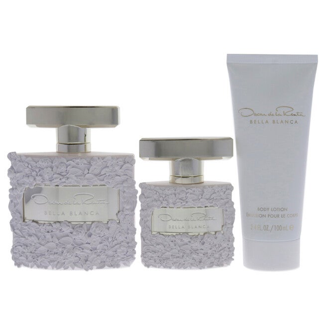 Bella Blanca by Oscar De La Renta for Women - 3 Pc Gift Set 3.4oz EDP Spray, 3.4oz Body Lotion, 1oz EDP Spray, NA, alternate image number null