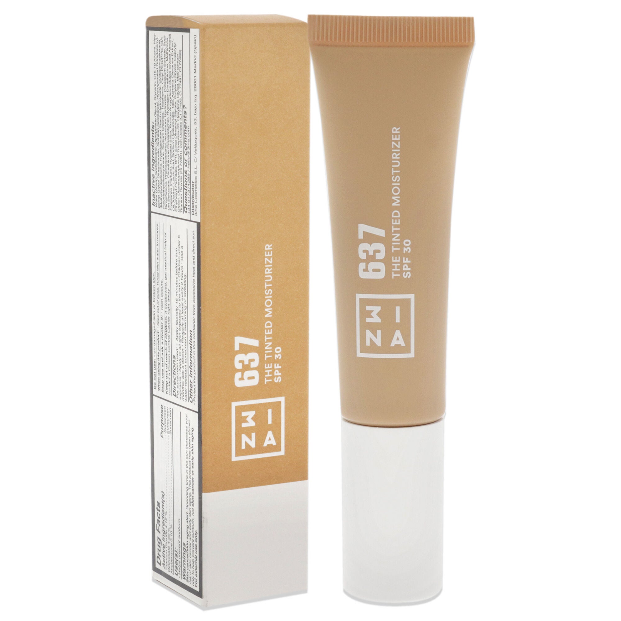 The Tinted Moisturizer SPF 30 - 637 by 3INA for Women - 1 oz Foundation, , alternate image number 6