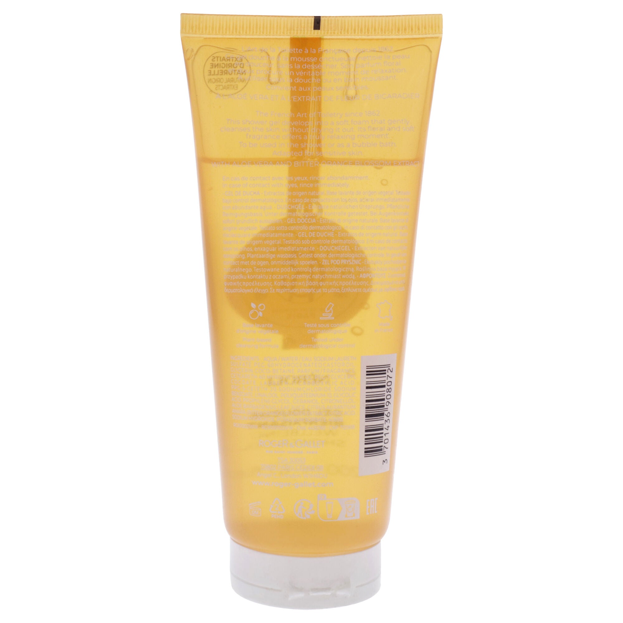 Wellbeing Shower Gel - Neroli by Roger & Gallet for Unisex - 6.7 oz Shower Gel, See Description, alternate image number 1