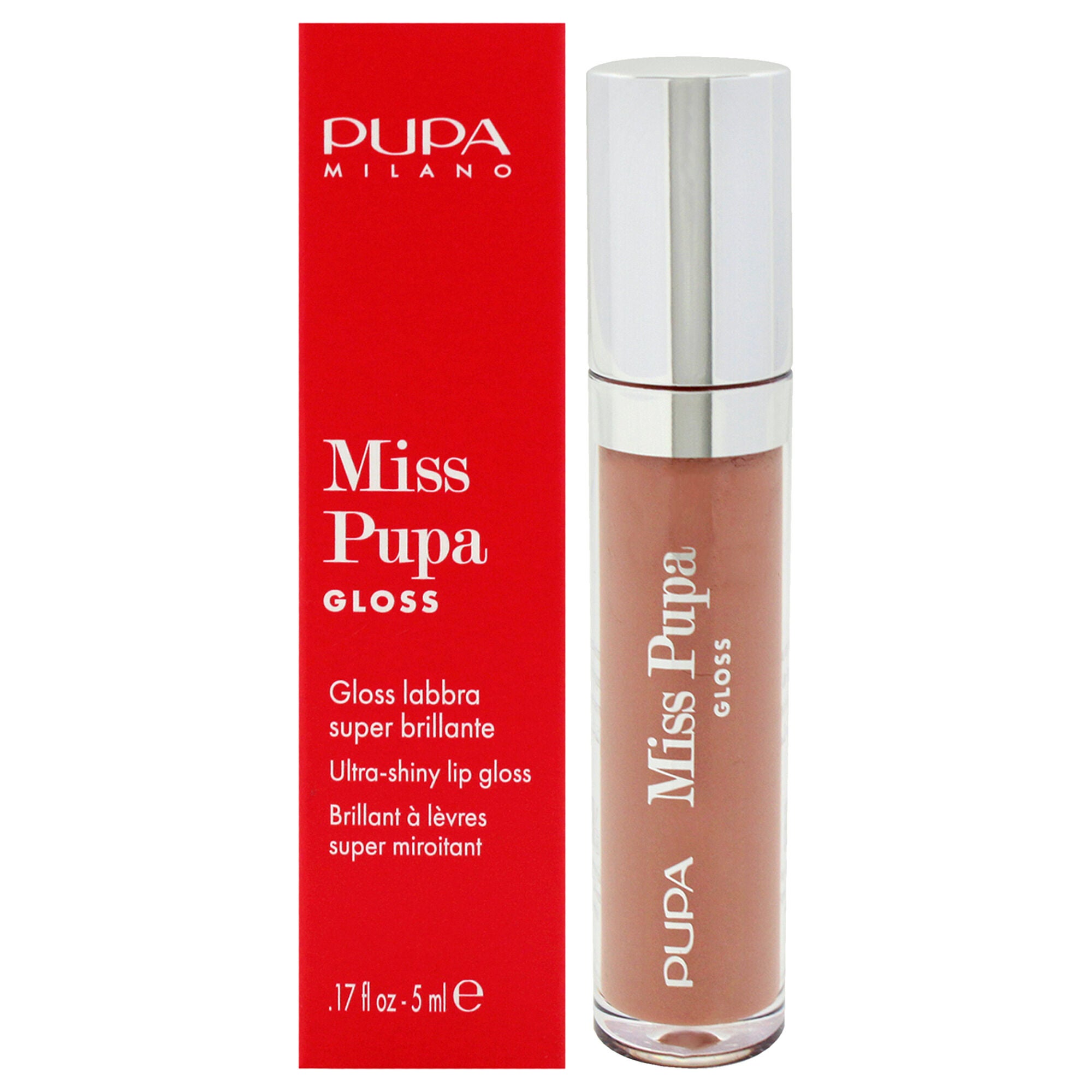 Miss Pupa Gloss Ultra-Shine Lip Gloss - 403 Nude Obsession by Pupa Milano for Women - 0.17 oz Lip Gloss, See Description, hi-res image number 0