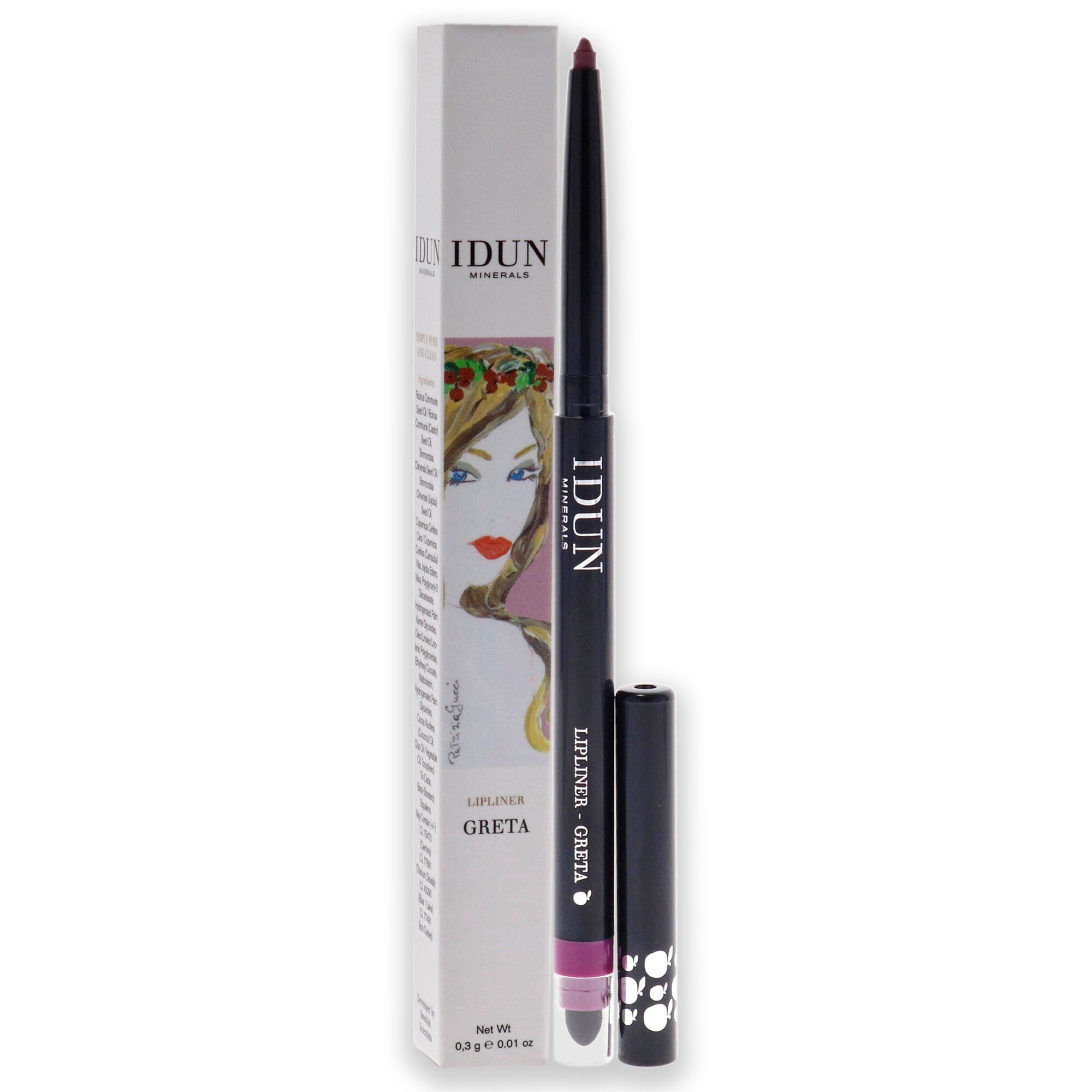 Lip Liner - 301 Greta by Idun Minerals for Women - 0.01 oz Lip Liner, See Description, alternate image number 1