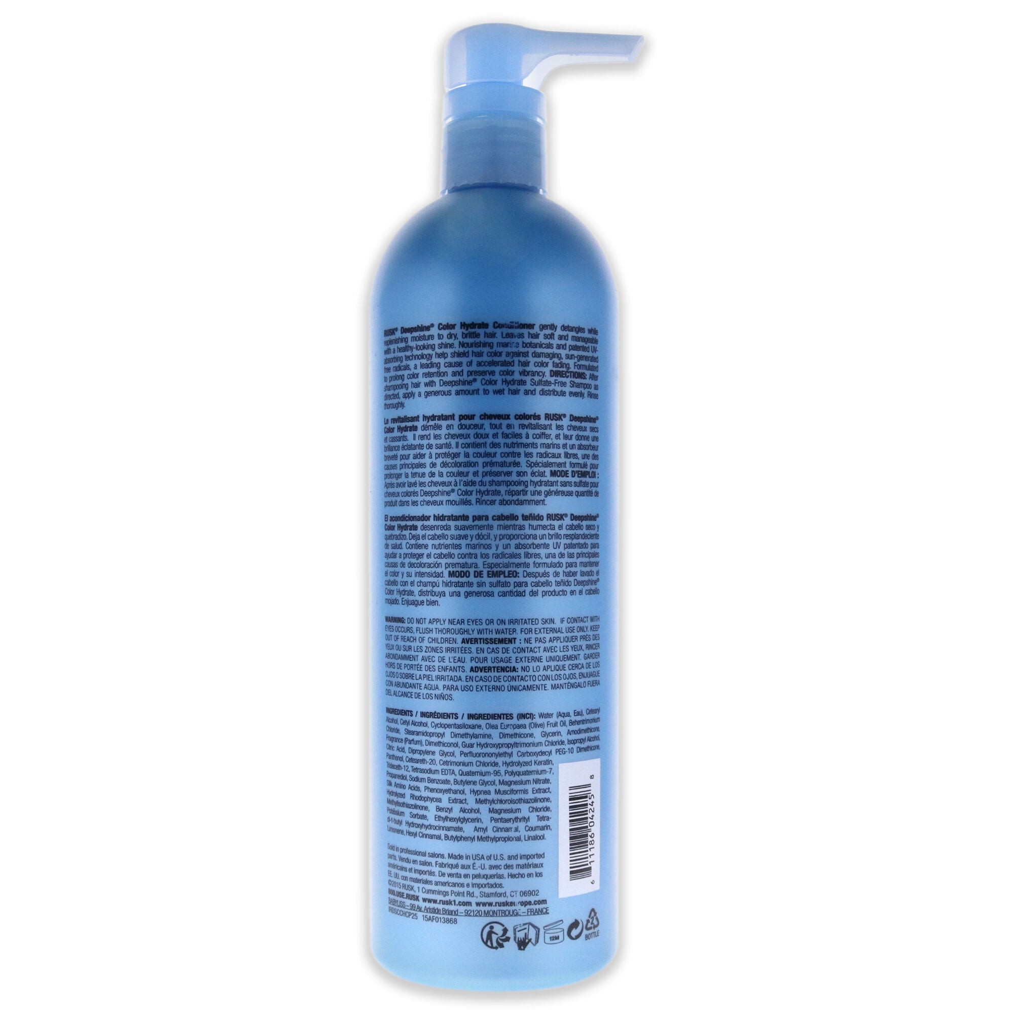 Deepshine Color Hydrate Conditioner by Rusk for Unisex - 25 oz Conditioner, , alternate image number 3