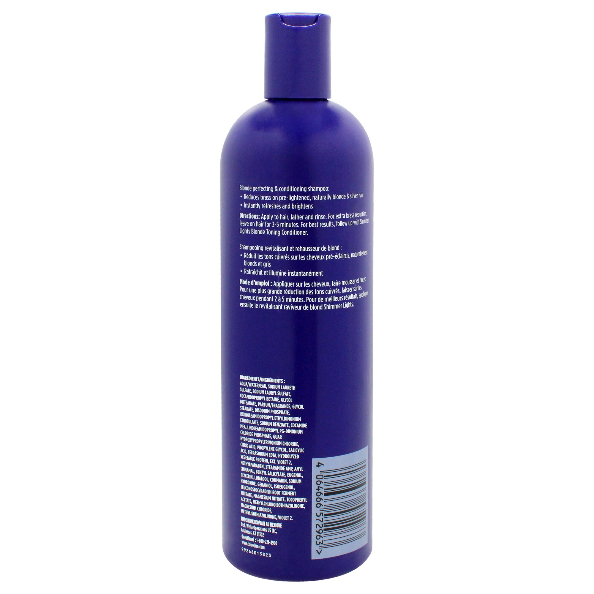 Shimmer Lights Blonde and Silver Shampoo by Clairol for Unisex - 16 oz Shampoo, , alternate image number 3