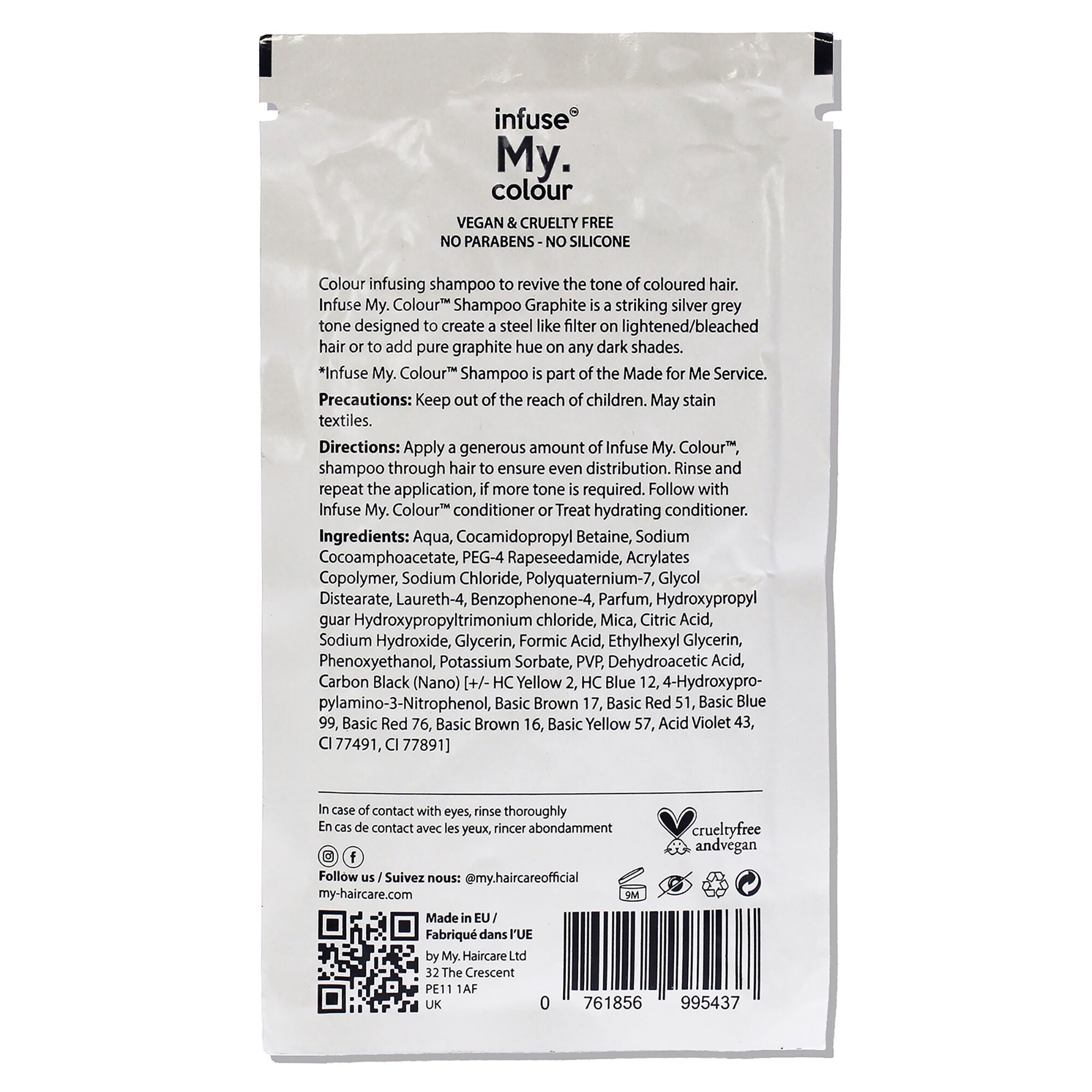 Graphite Shampoo by Infuse My Colour for Unisex - 0.507 oz Shampoo, See Description, alternate image number 1