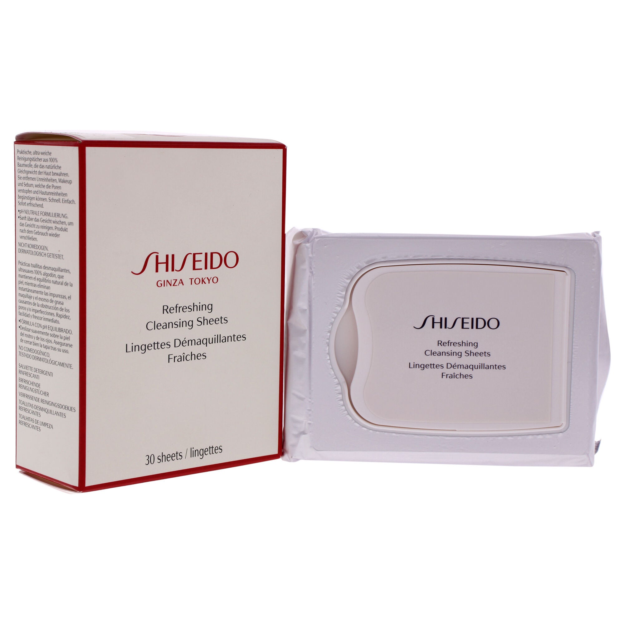 Refreshing Cleansing Sheet by Shiseido for Unisex - 30 Count Wipes, , alternate image number 7