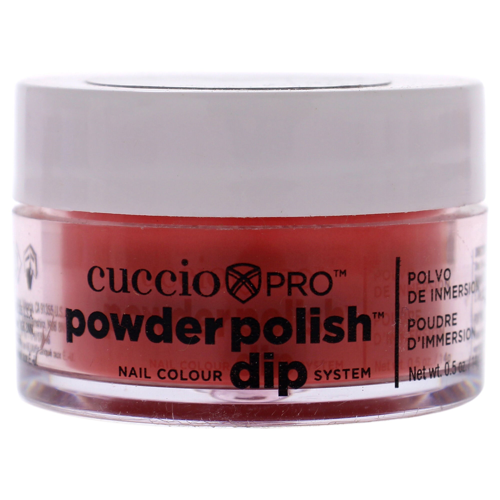 Pro Powder Polish Nail Colour Dip System - Red with Orange Undertones by Cuccio Colour for Women - 0.5 oz Nail Powder, See Description, hi-res image number 0