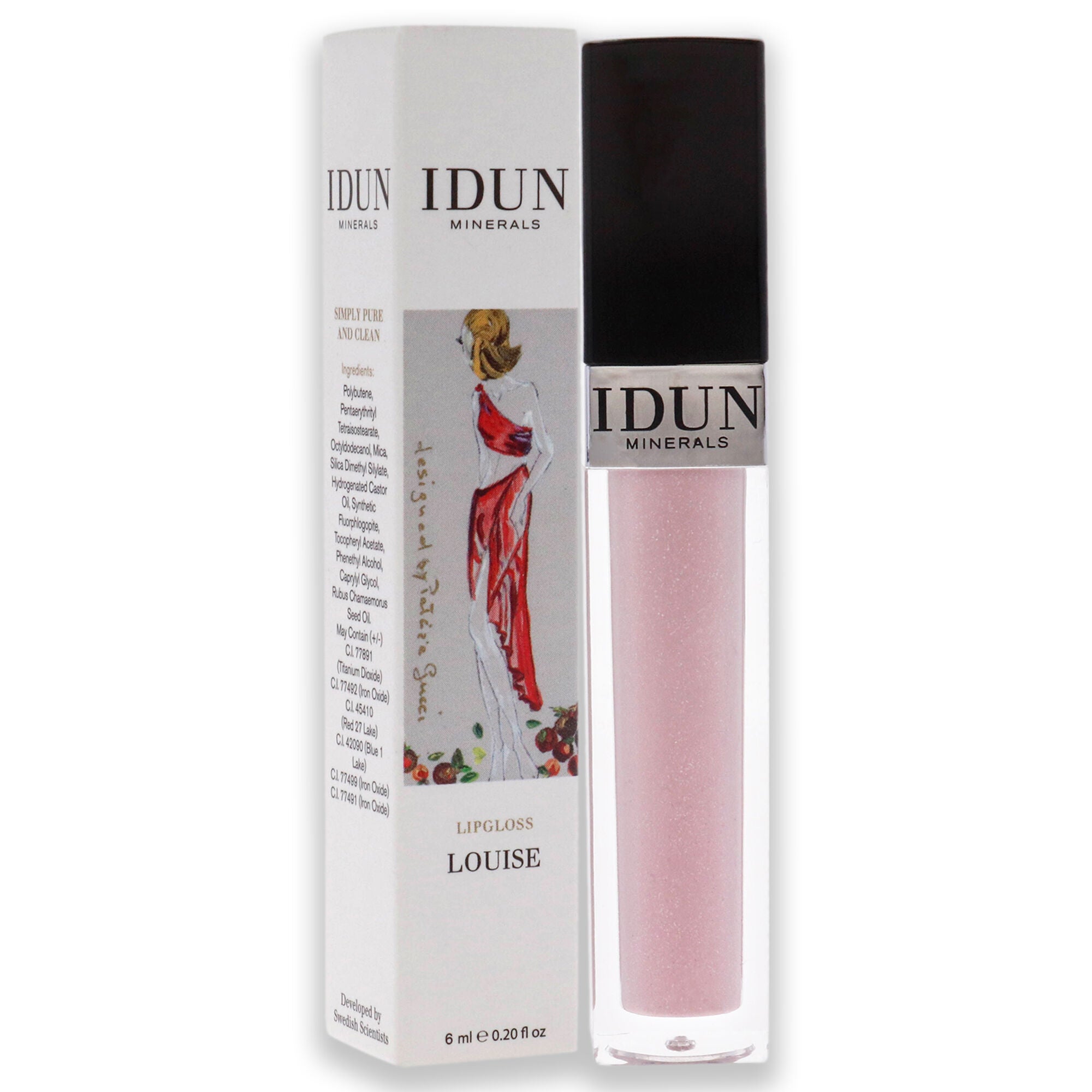Lipgloss - 016 Louise by Idun Minerals for Women - 0.2 oz Lip Gloss, See Description, alternate image number 1