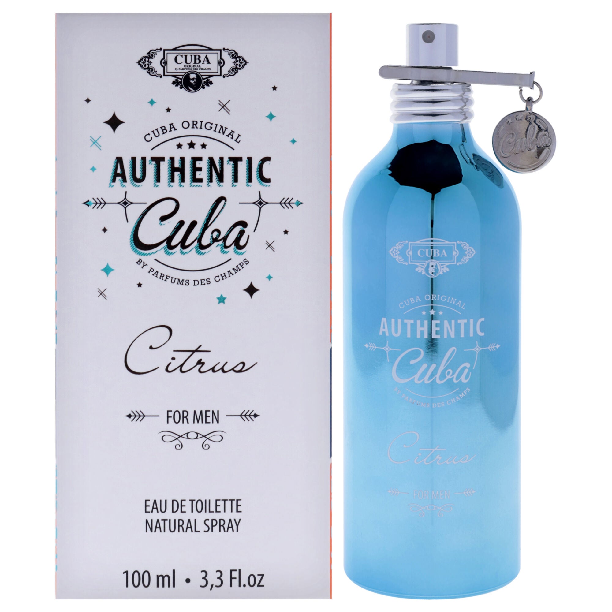 Cuba Authentic Citrus by Cuba for Men - 3.3 oz EDT Spray, See Description, hi-res image number 0