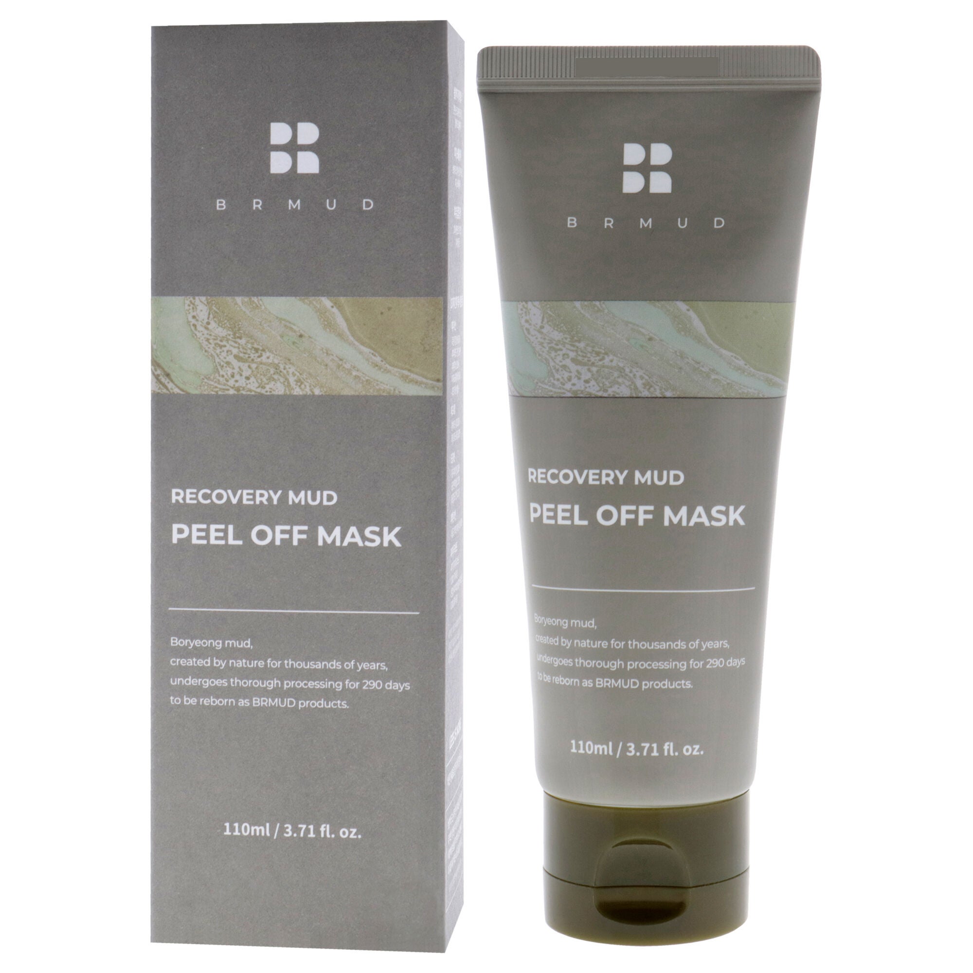 Recovery Mud Peel Off Mask by Brmud for Unisex - 3.71 oz Mask, Black, alternate image number 3