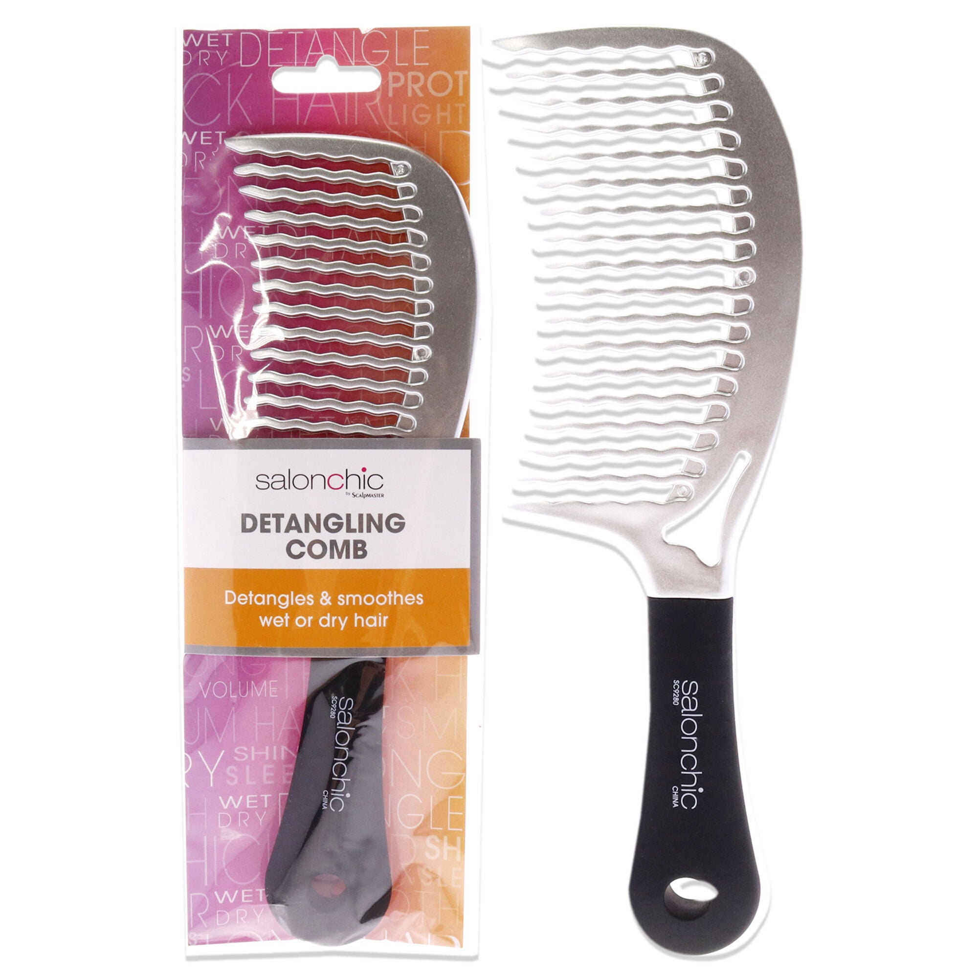 Detangling Comb 8.5 by SalonChic for Unisex - 1 Pc Comb, See Description, hi-res image number 0