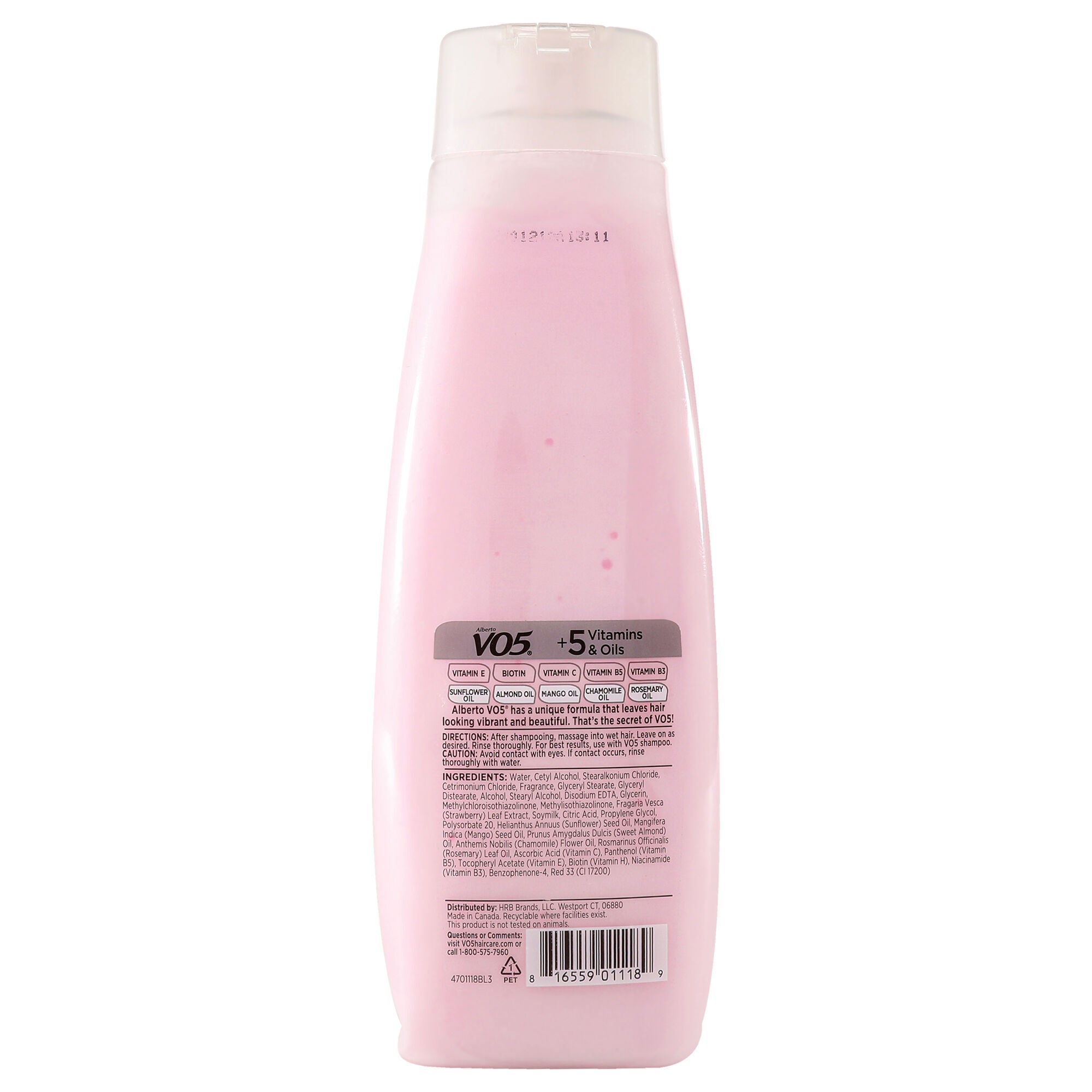 Moisturizing Strawberries Cream Conditioner by Alberto VO5 for Unisex - 15 oz Conditioner, See Description, alternate image number 2