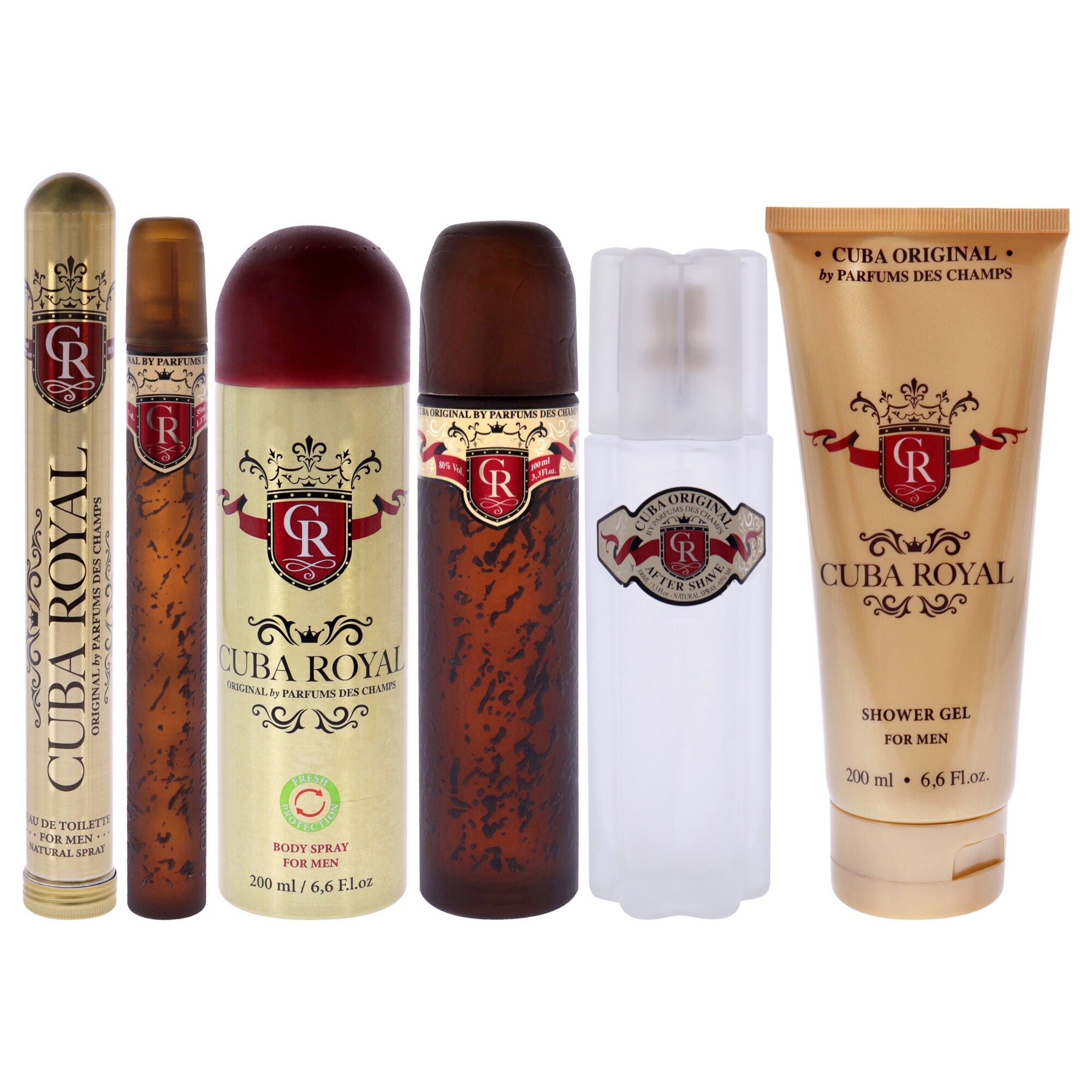 Cuba Royal by Cuba for Men - 5 Pc Gift Set 3.3oz EDT Spray, 1.17oz EDT Spray, 6.6oz Shower Gel, 3.3oz After Shave, 6.6oz Body Spray, , alternate image number 5