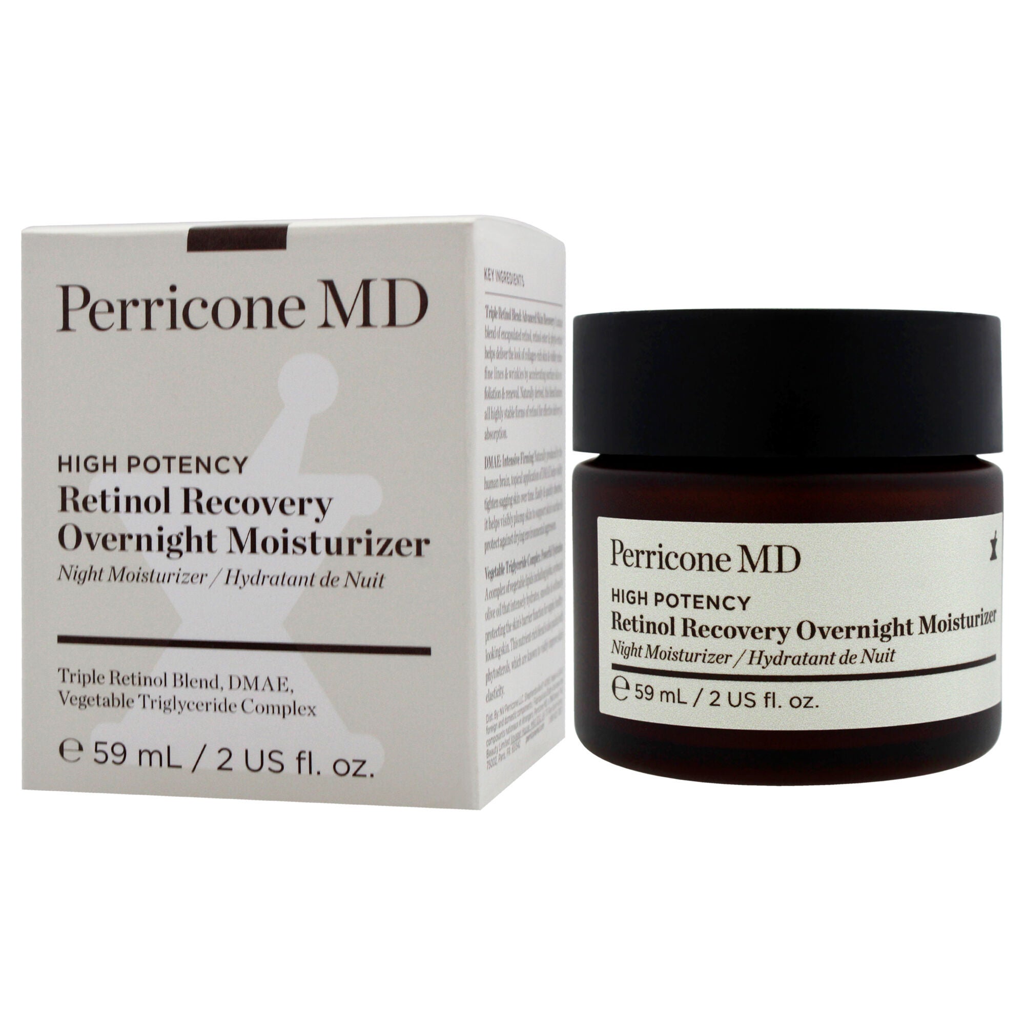 High Potency Retinol Recovery Overnight Moisturizer by Perricone MD for Women - 2 oz Moisturizer, , alternate image number 7